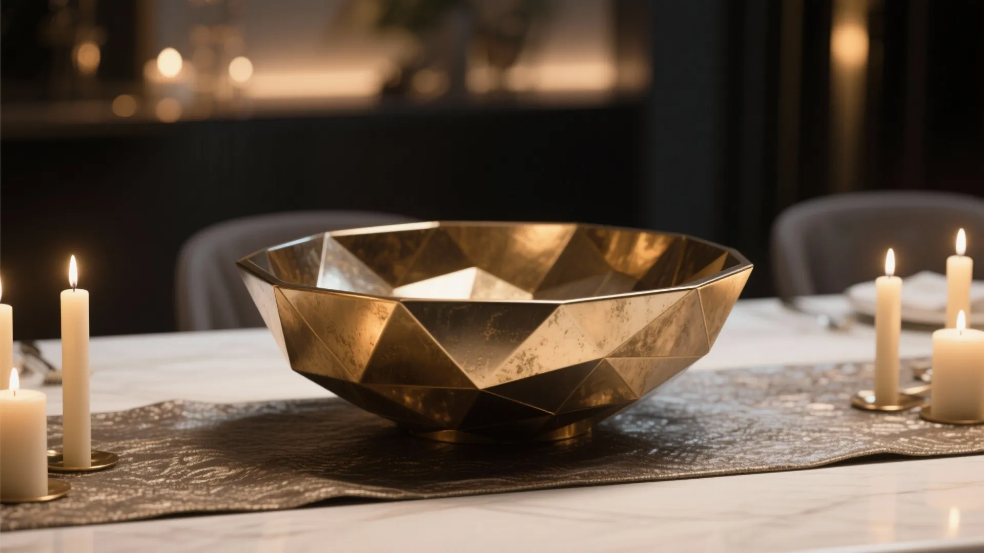 Metallic Accents with Structured Geometry