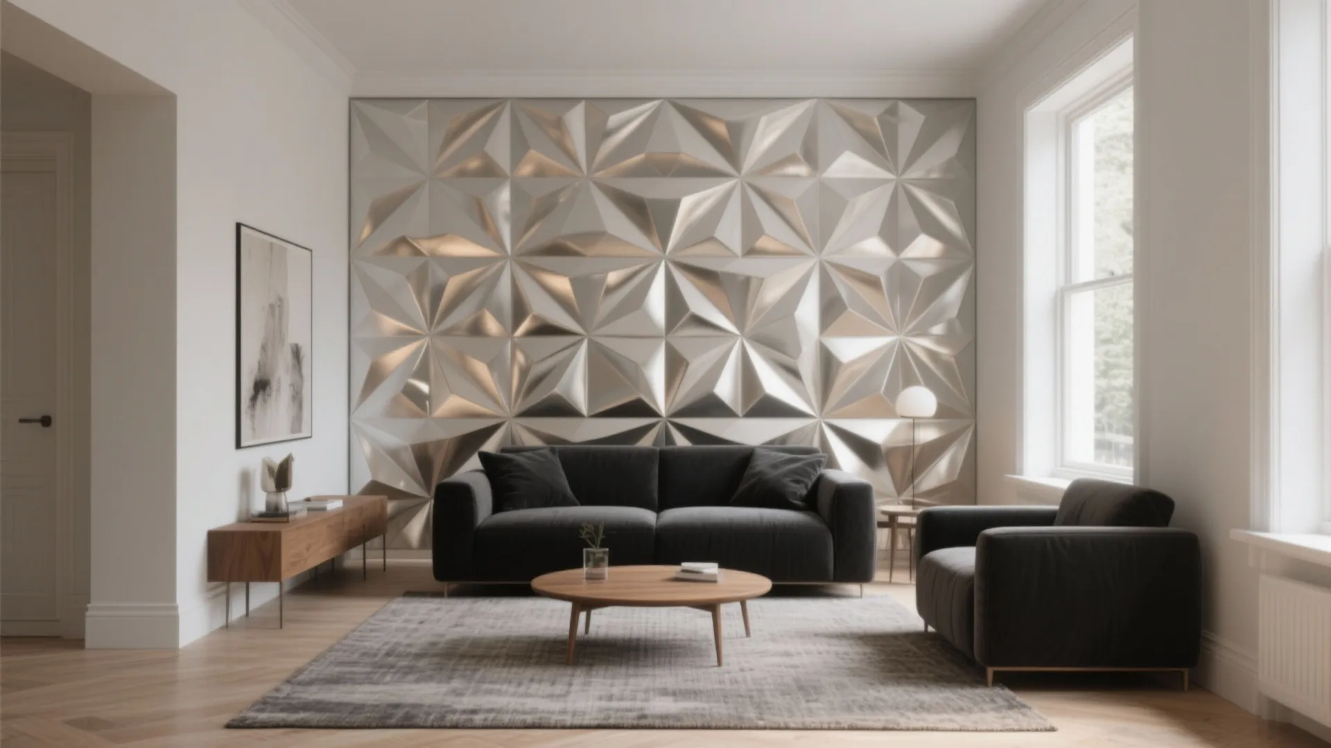 Metallic and Light-Reactive Patterns to Brighten a Dark Room