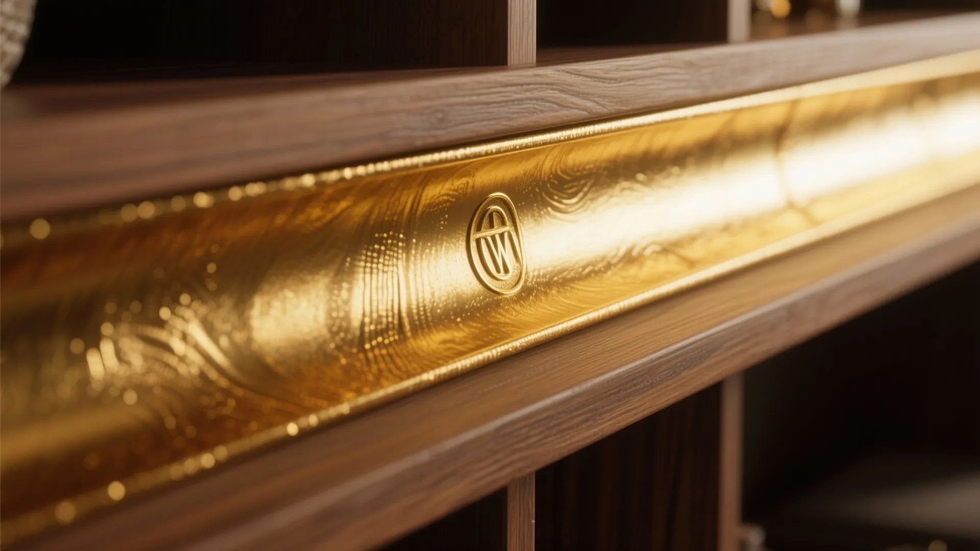 9. Metallic Gold Accent Lines