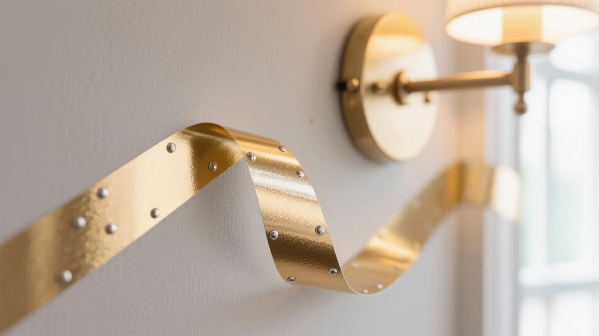 Mirror and metallic stickers to amplify light