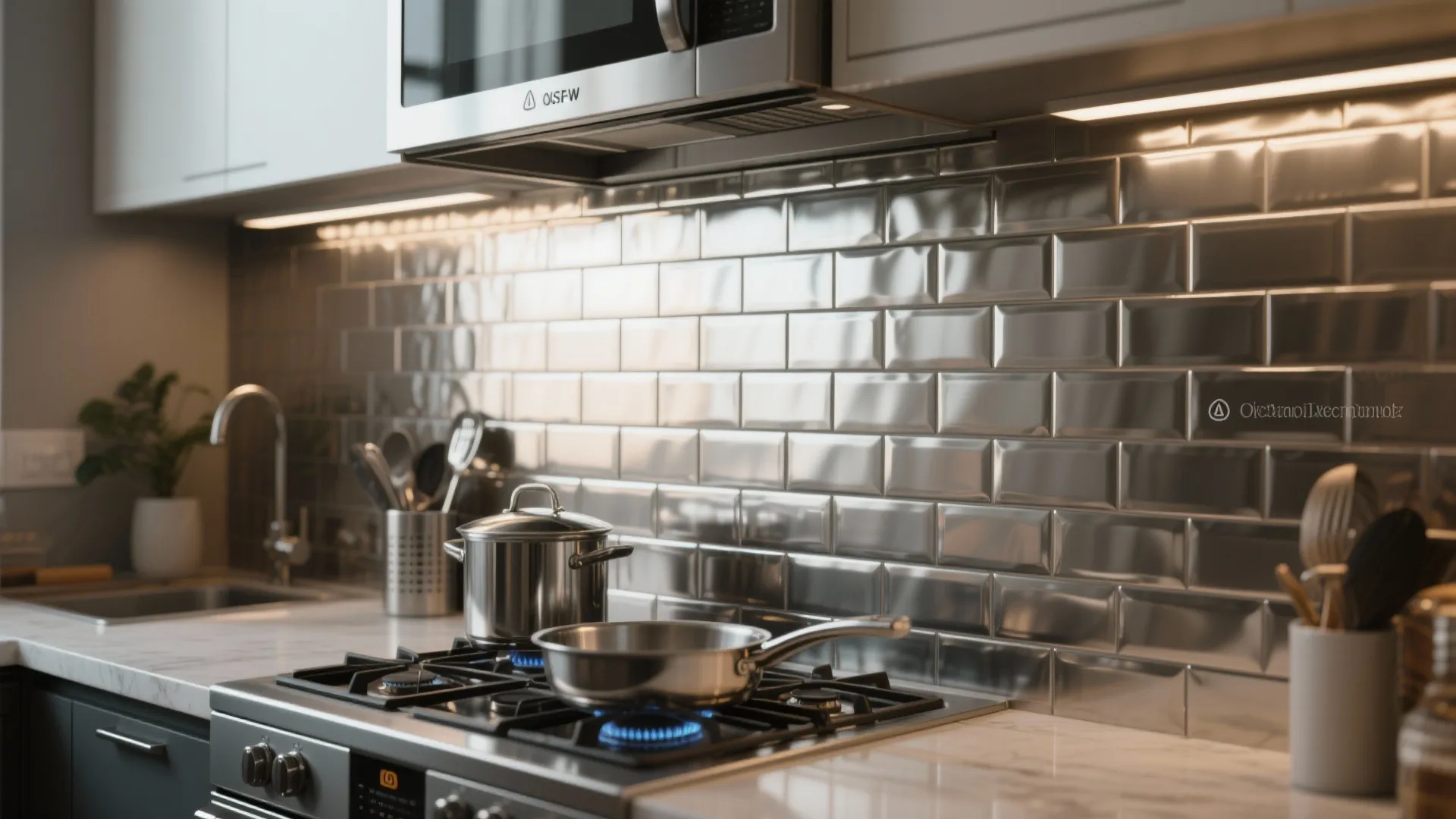 3. Faux Metal or Metallic Peel & Stick for a Modern Twist