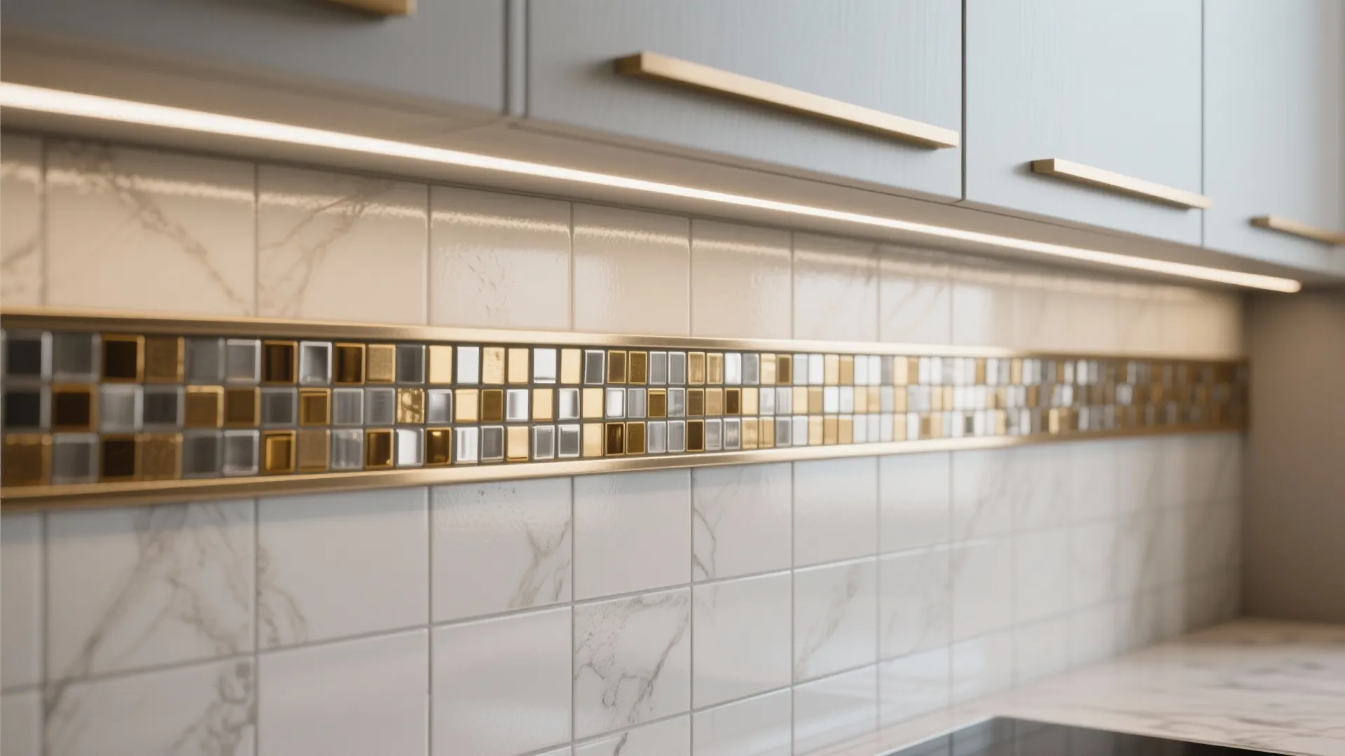 3. Metallic accents for modern sparkle