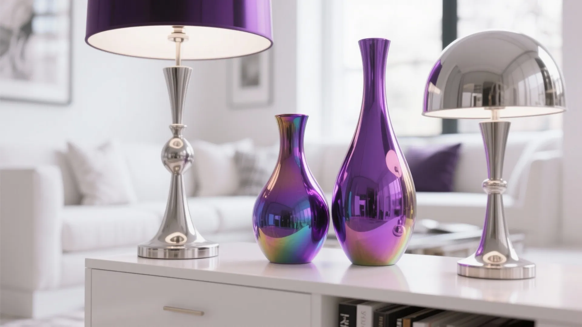 Metallic Purple Accents