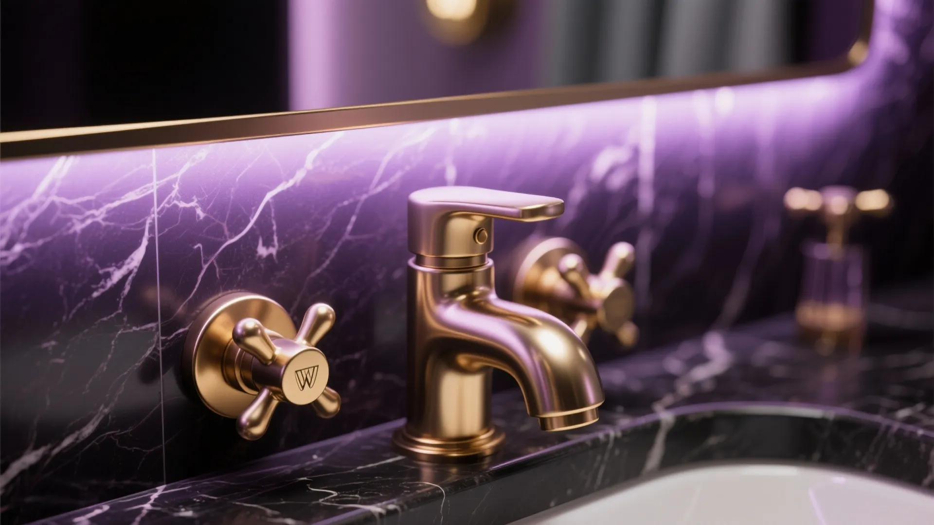 10. Metallic Touches in Purple and Black Scheme