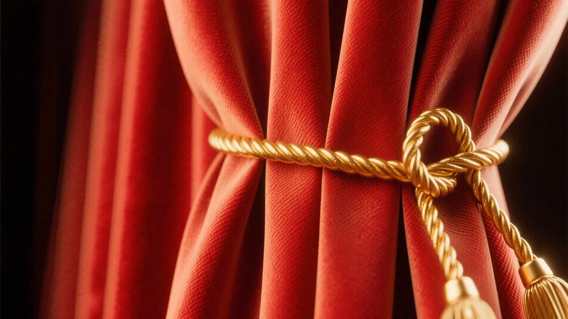 Metallic accents with red