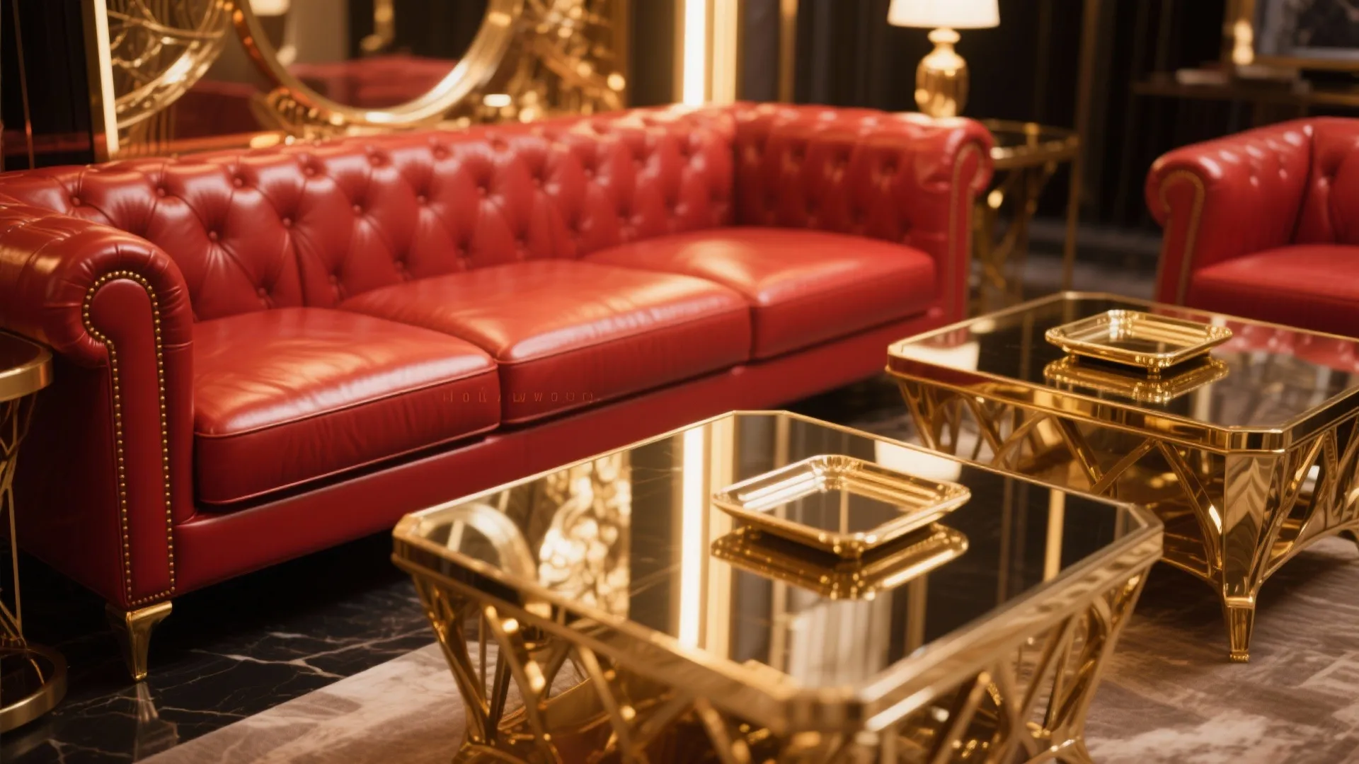 7. Metallic Accents for Modern Glam