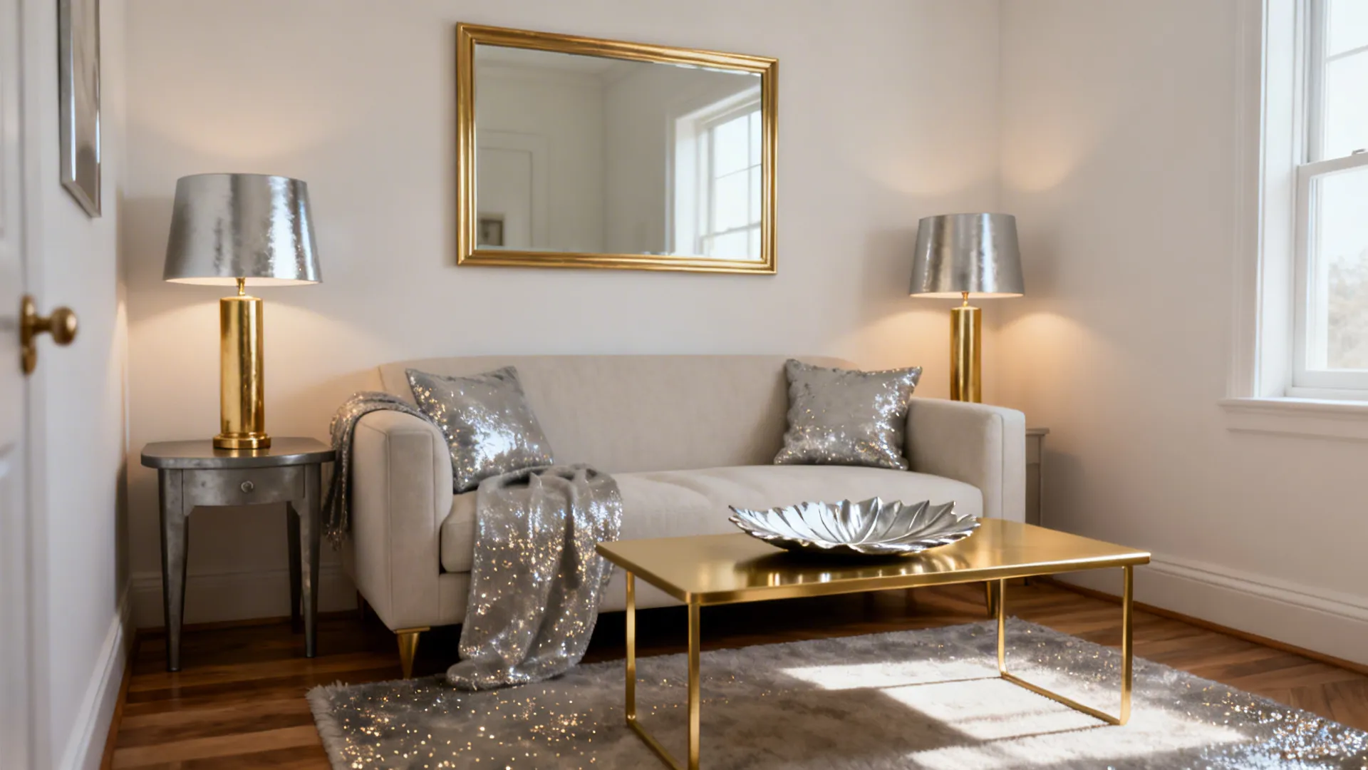 5 Gold and Silver Living Room Ideas