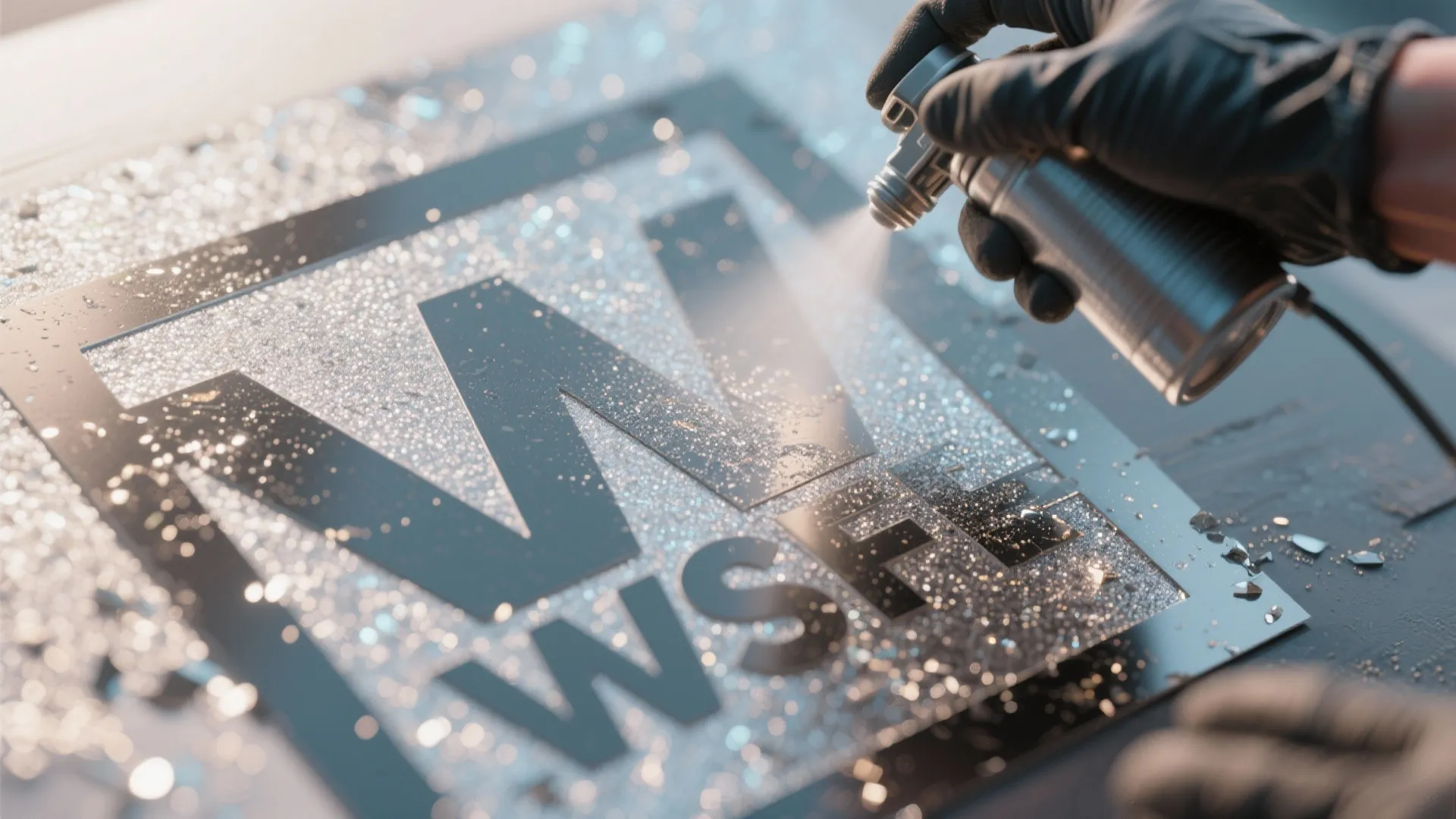 4. Subtle metallics and textured accents with stencils