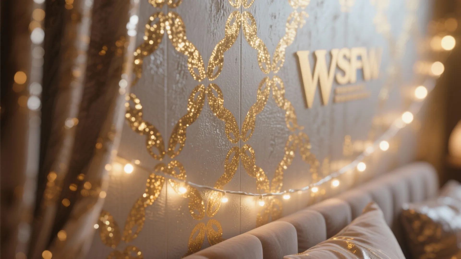 Metallic Accents and Stenciled Patterns