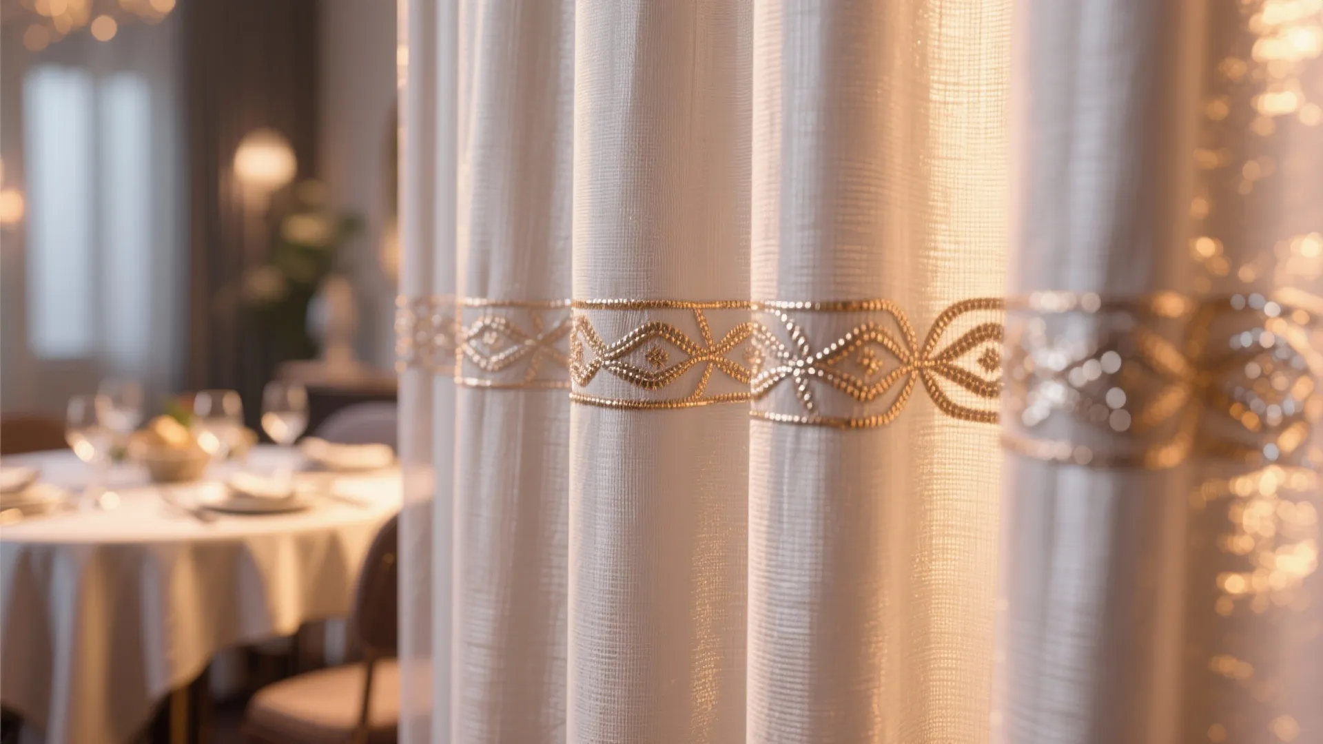 8. Metallic Thread Accents