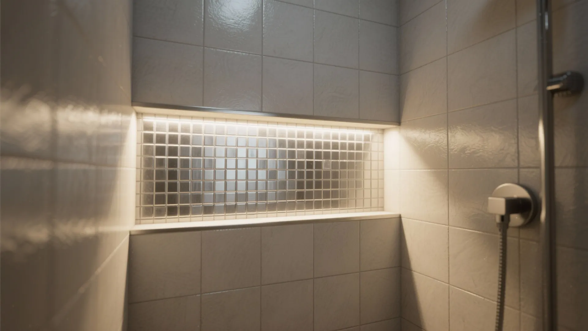 2. Layer Metallic Tiles Sparingly