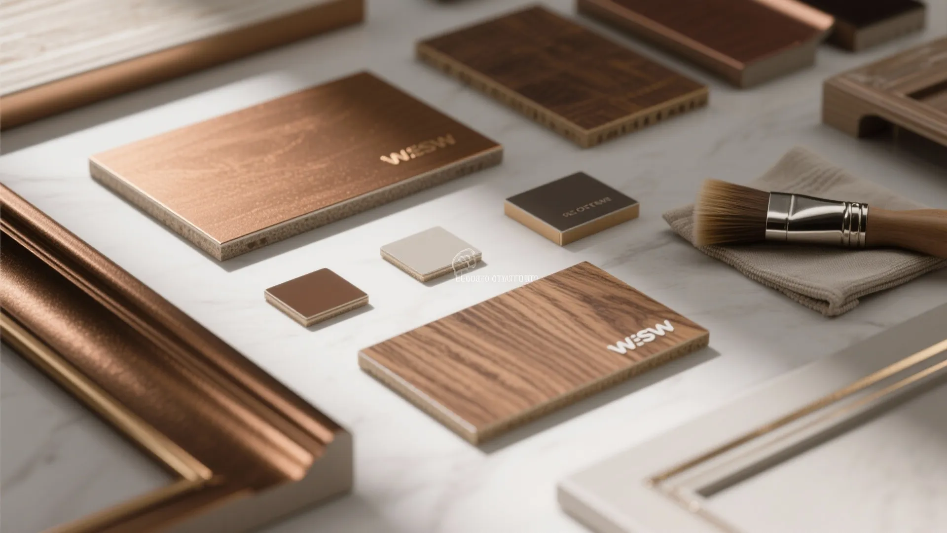 5. Consider faux finishes and metallics sparingly