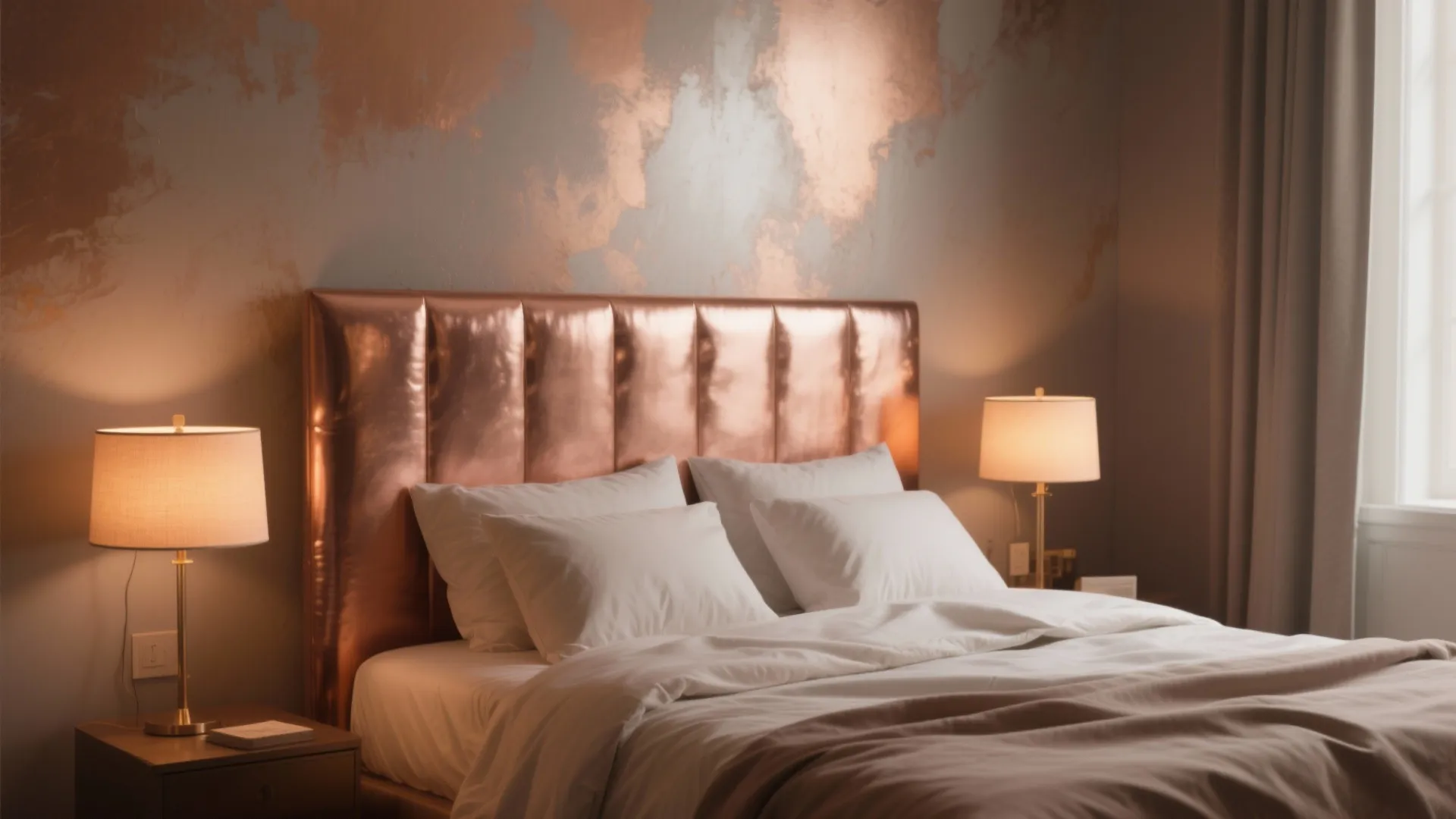 5. Subtle Metallic Wash for Cozy Bedrooms