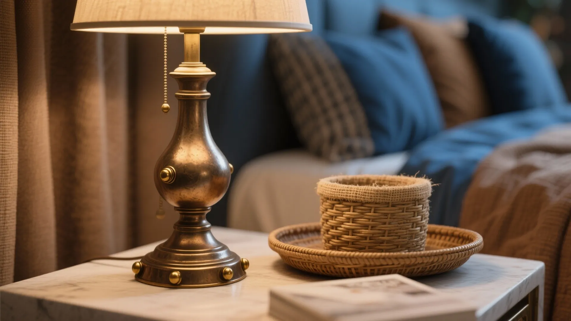 5. Metallics and natural fibers to bridge tones