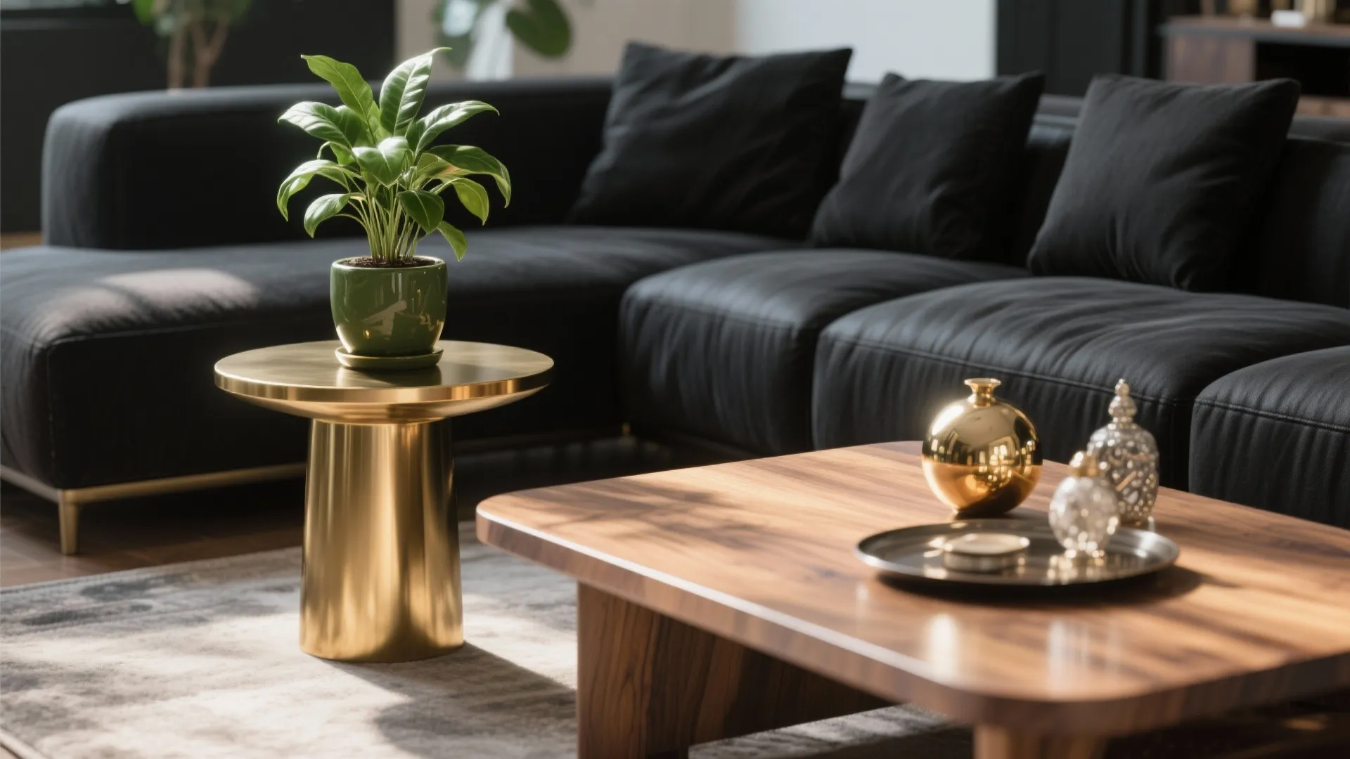 5. Accessorize with metallics and natural elements