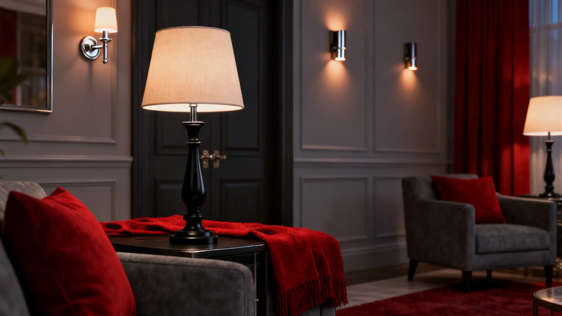 4. Balance with Cool Metals and Soft Lighting