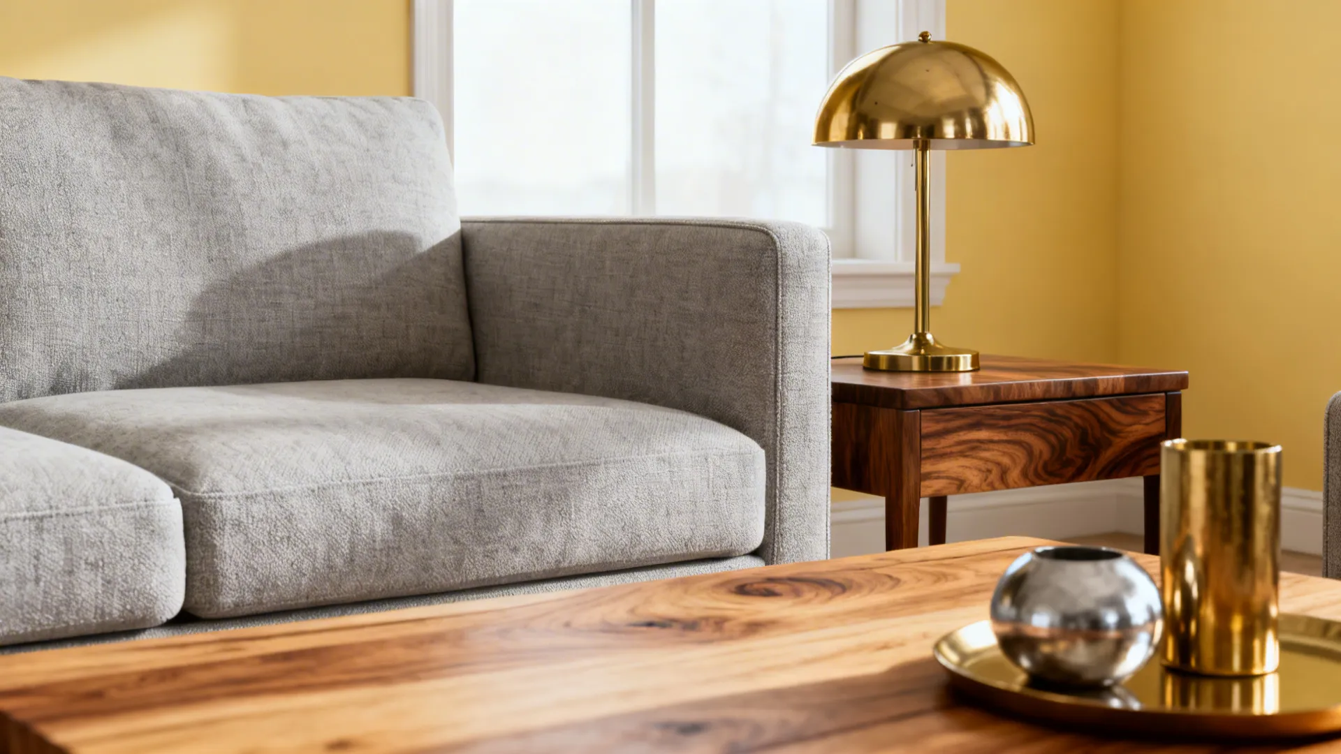 5. Mix metals and natural wood for balance