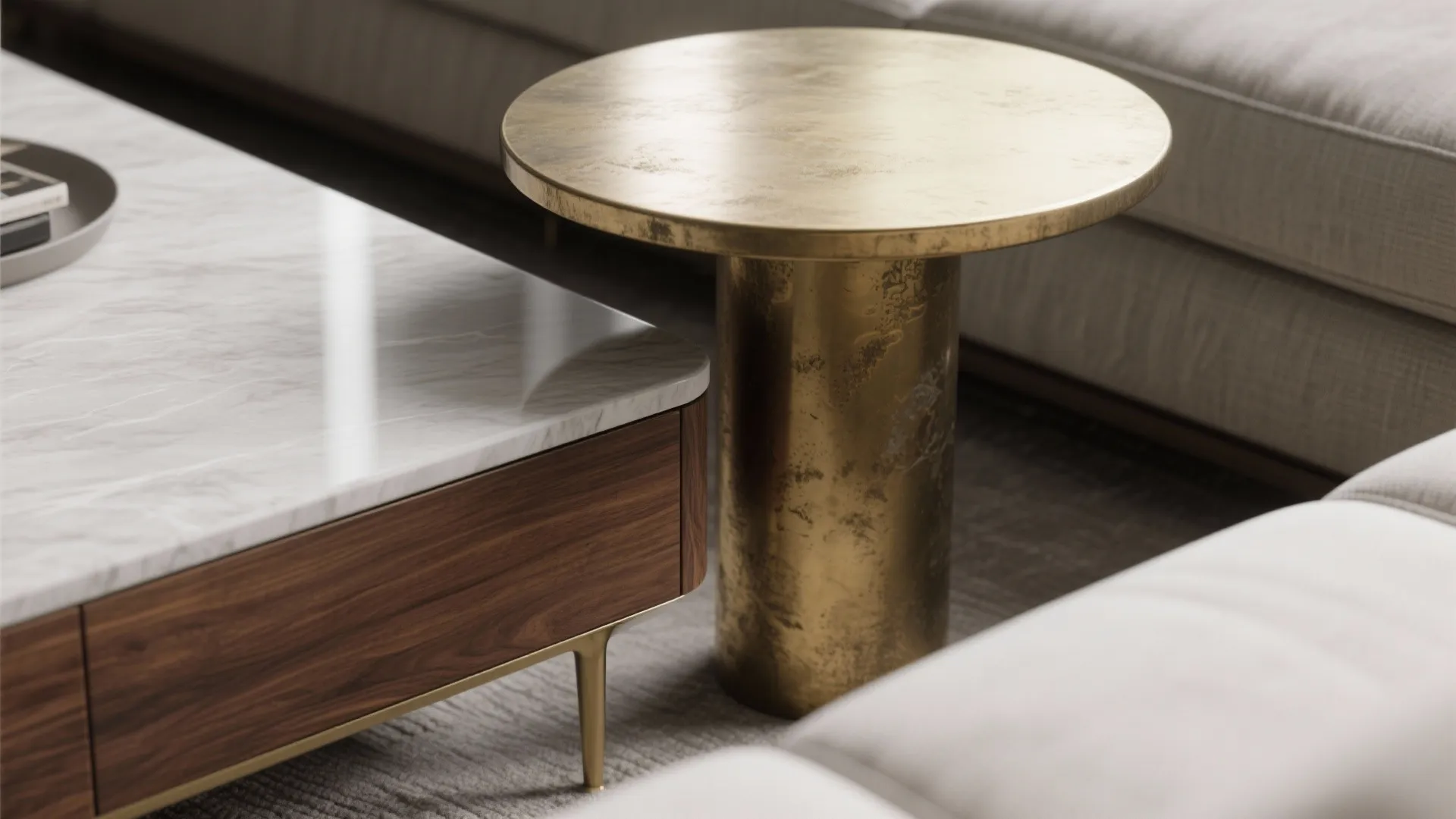 4. Bring in subtle metals and warm woods