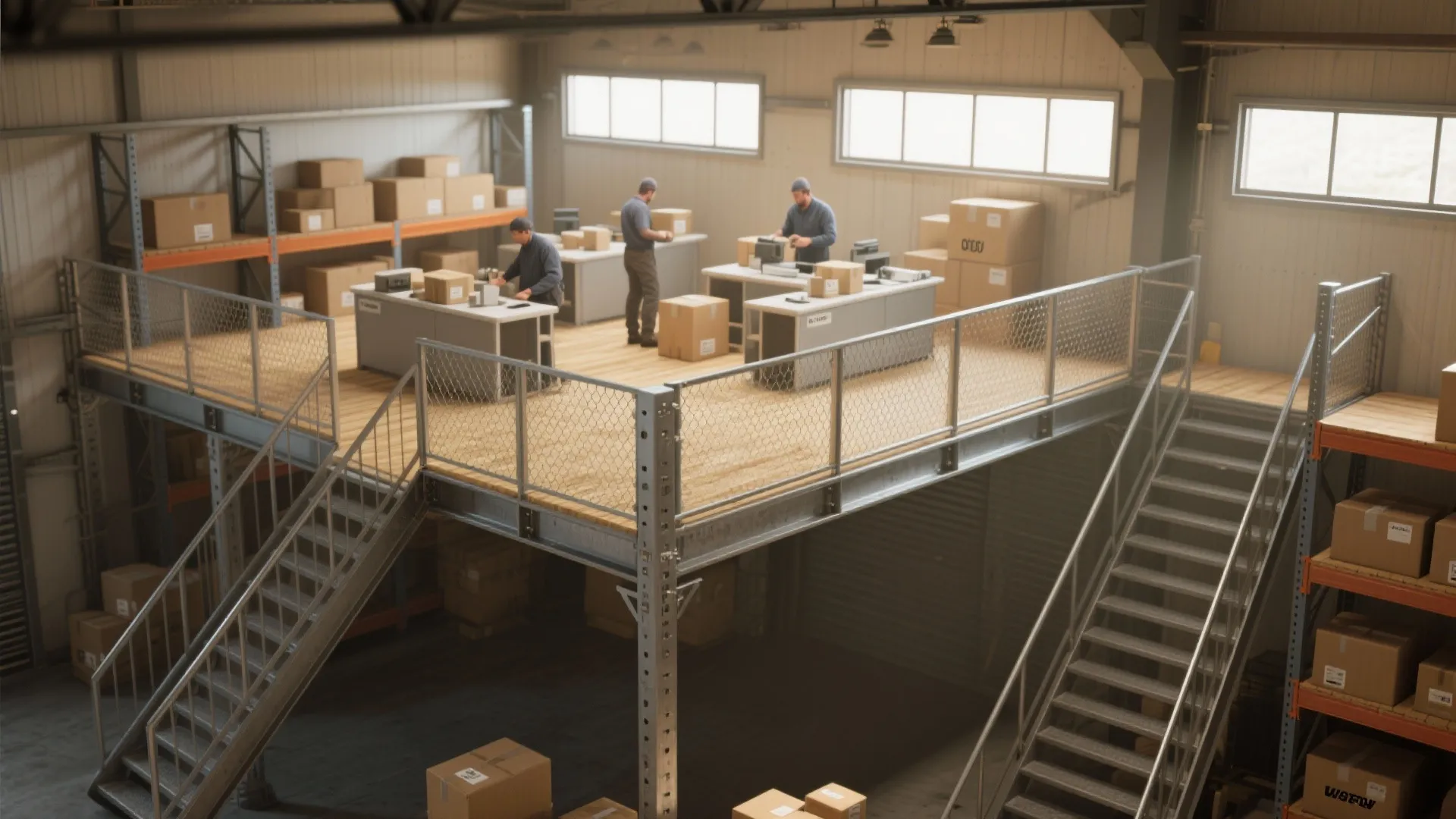 2. Add a Lightweight Mezzanine for Multi-use