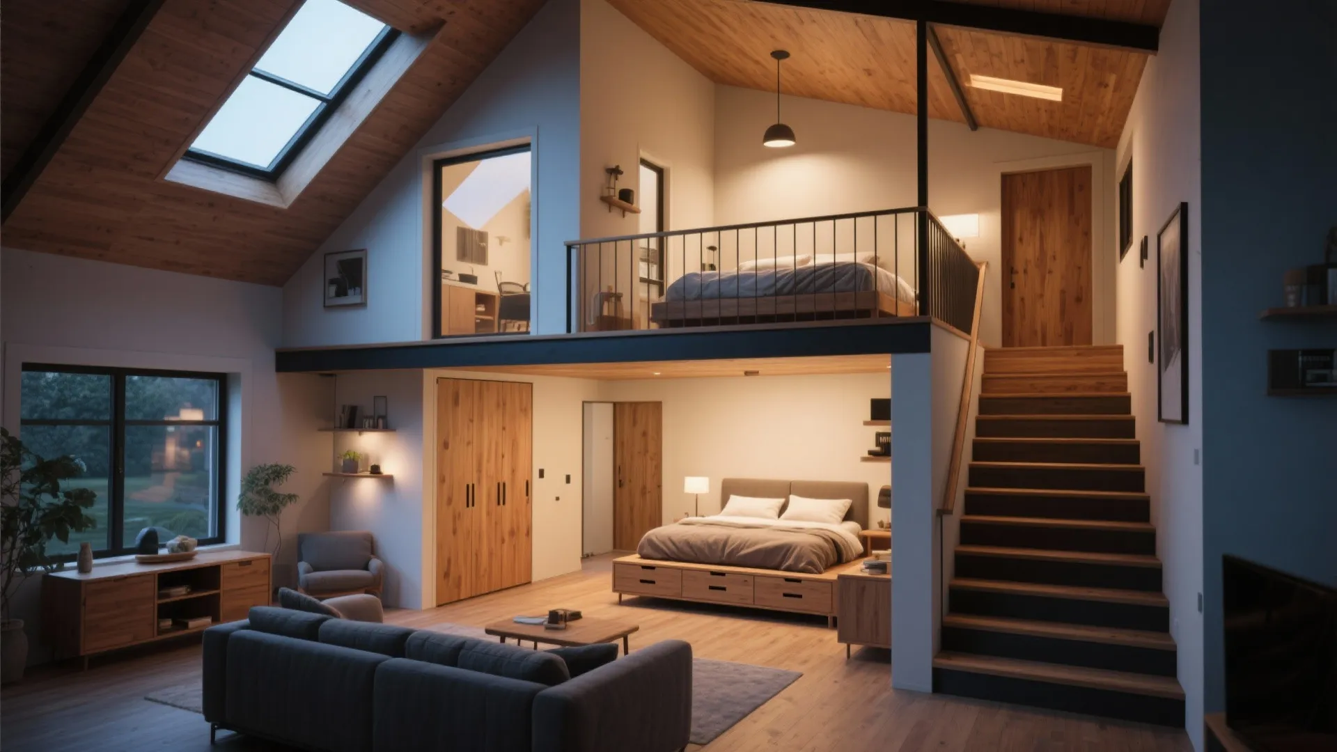 5. Split-level or mezzanine for visual interest