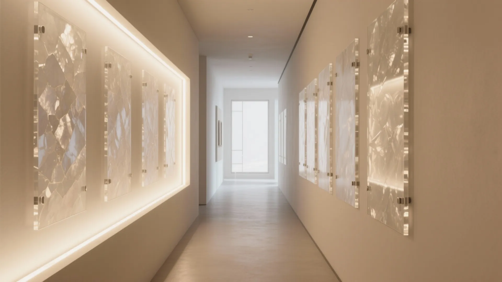 2) Backlit Mica Panels for Entryways and Hallways