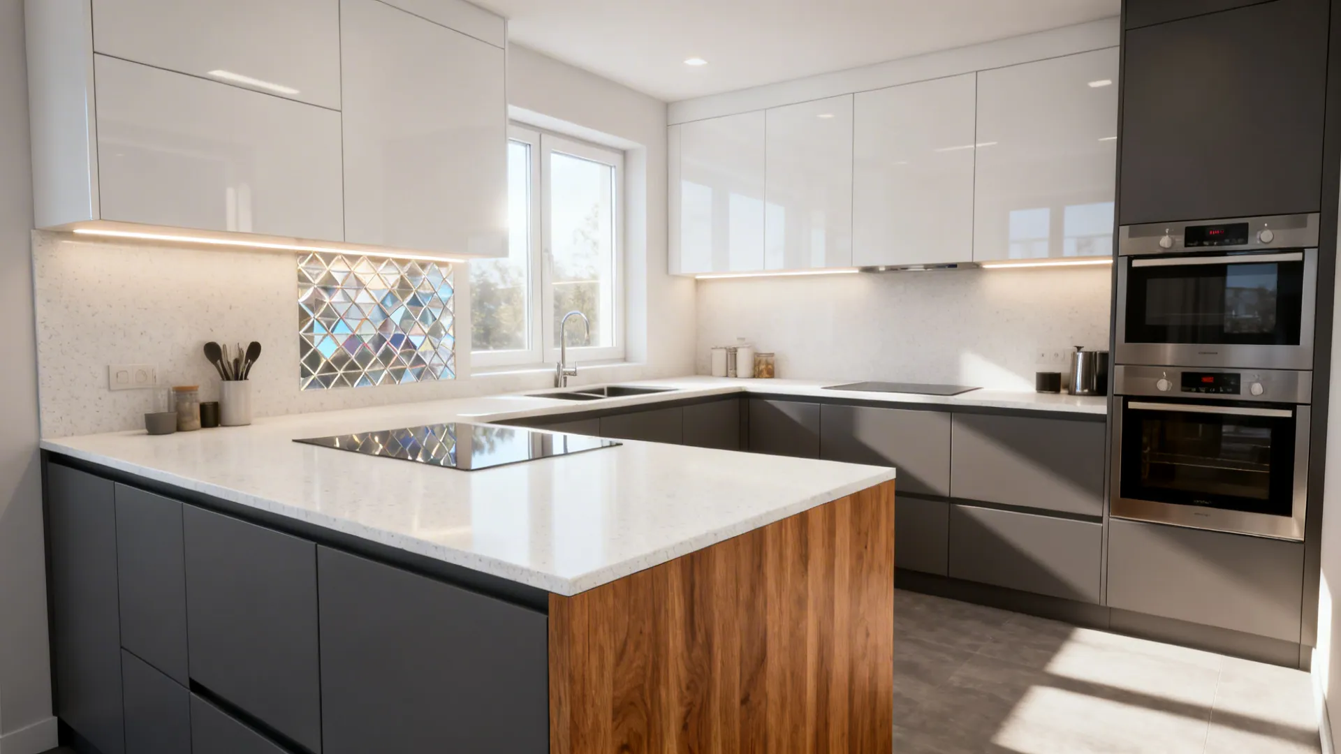 5 Ideas: Design with Mica in Modular Kitchen Cabinets