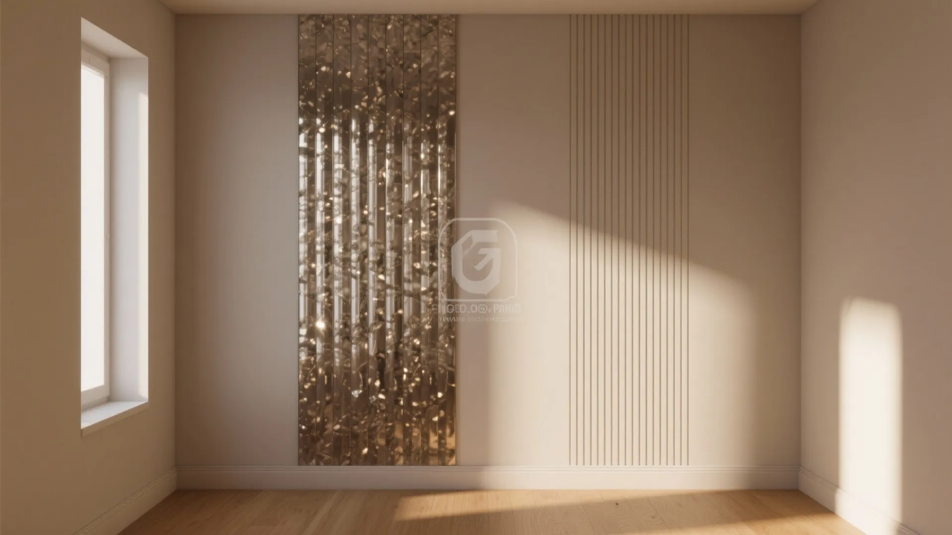 1. Shimmer Stripes That Stretch Your Walls