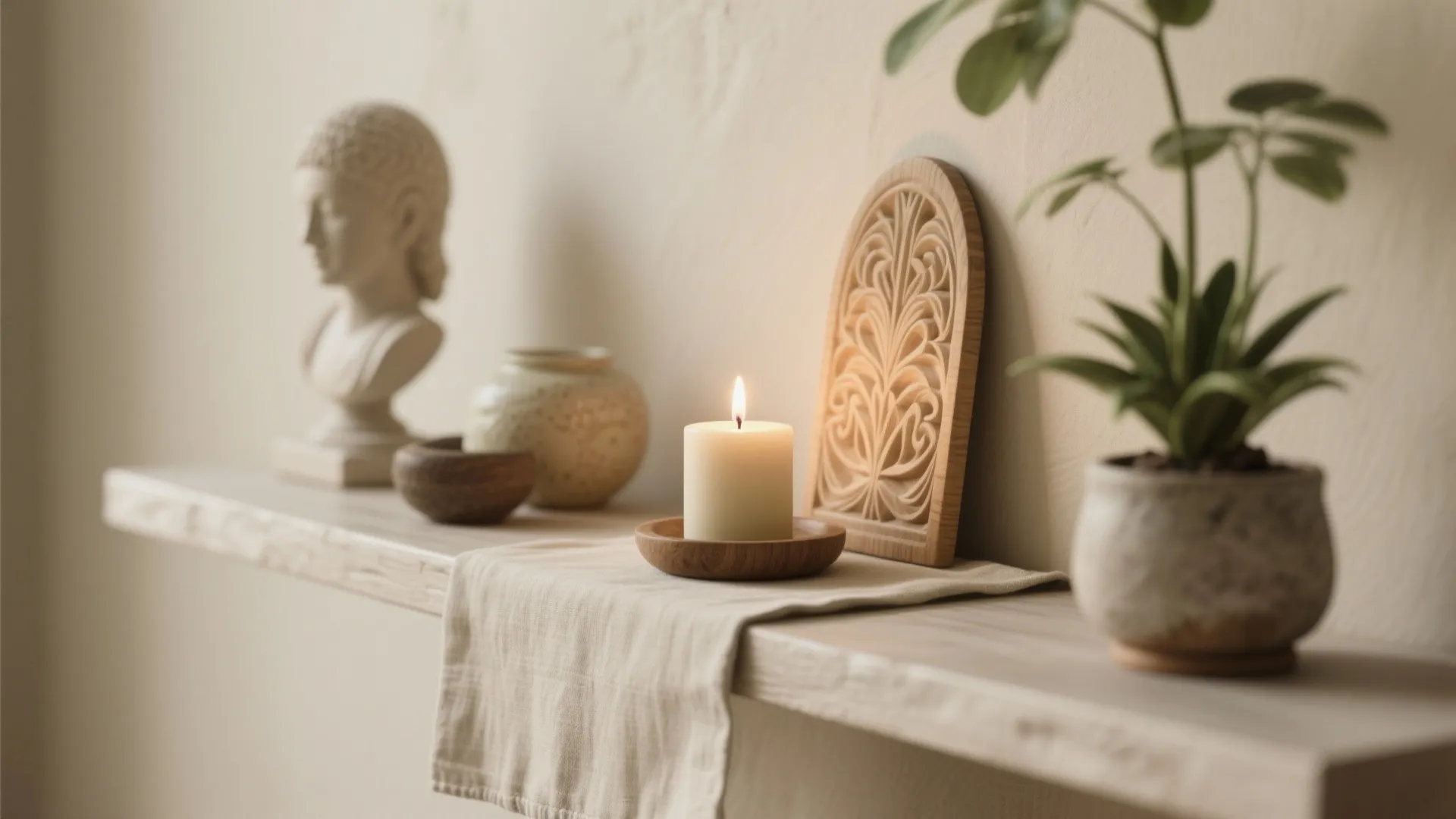 2. Micro-Altar and Intentional Shelving