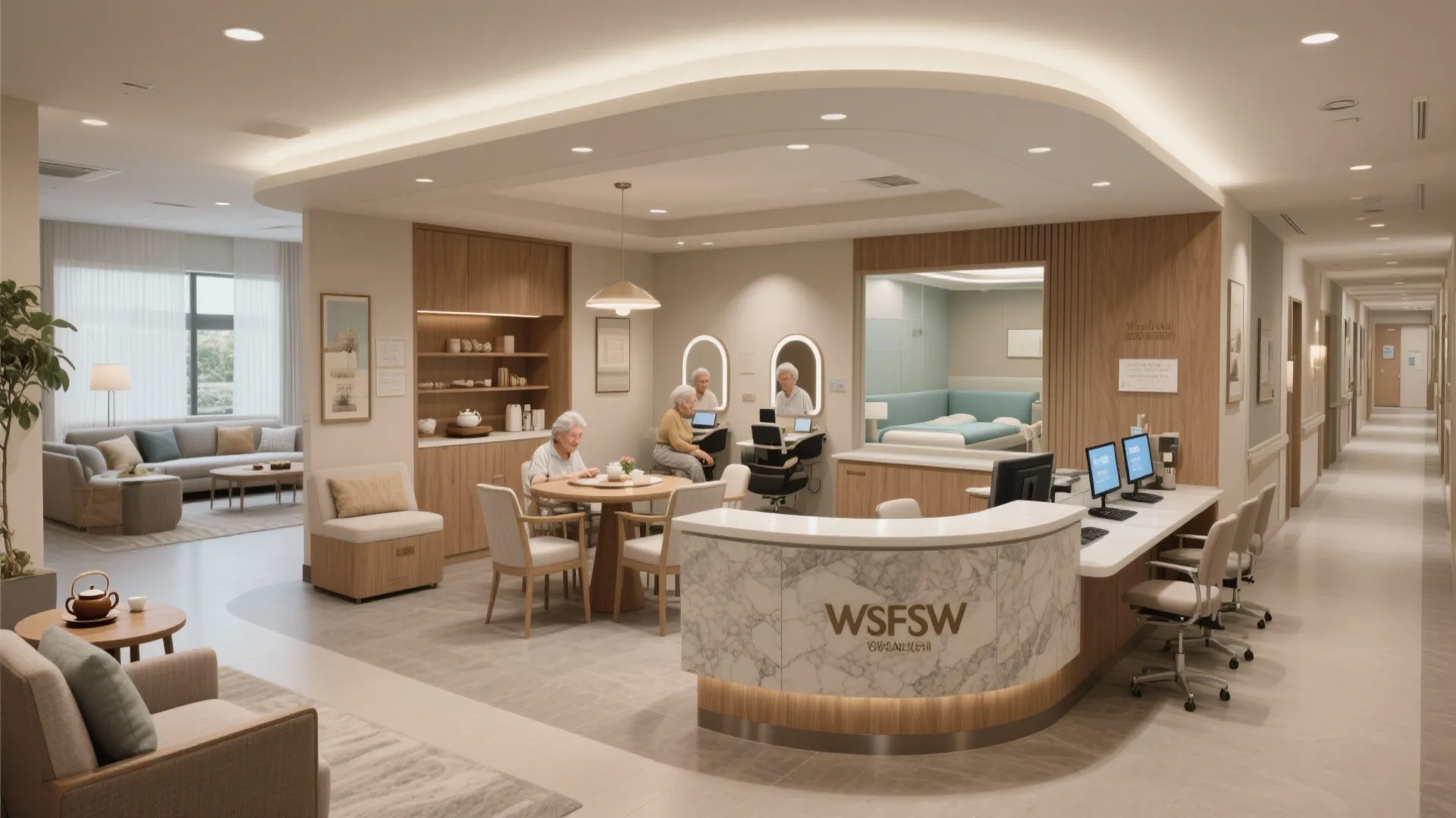 Social micro-amenities and staff flow that feel effortless