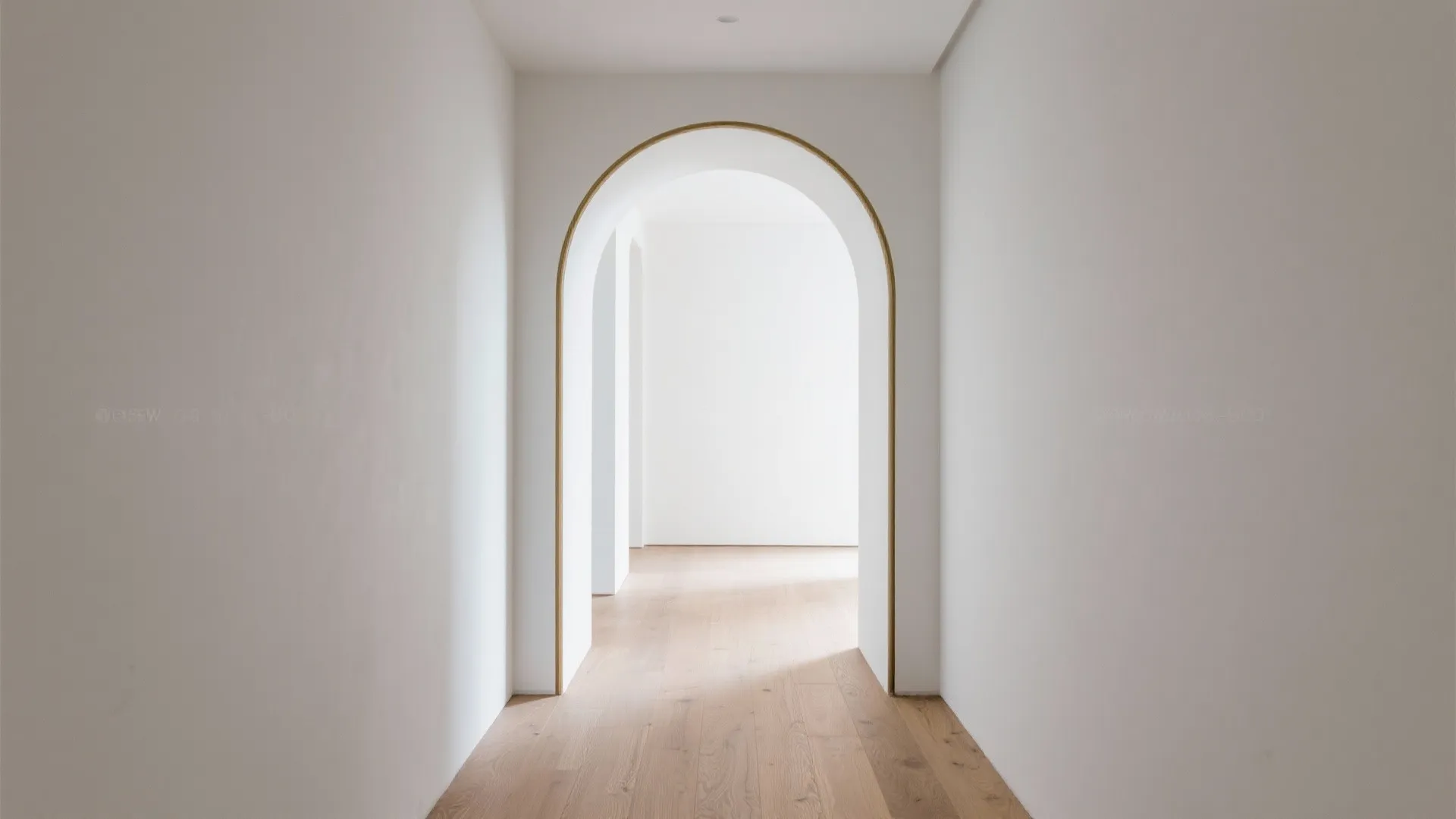 Metal Inlay Edge and Micro-Arch for Modern Minimalism