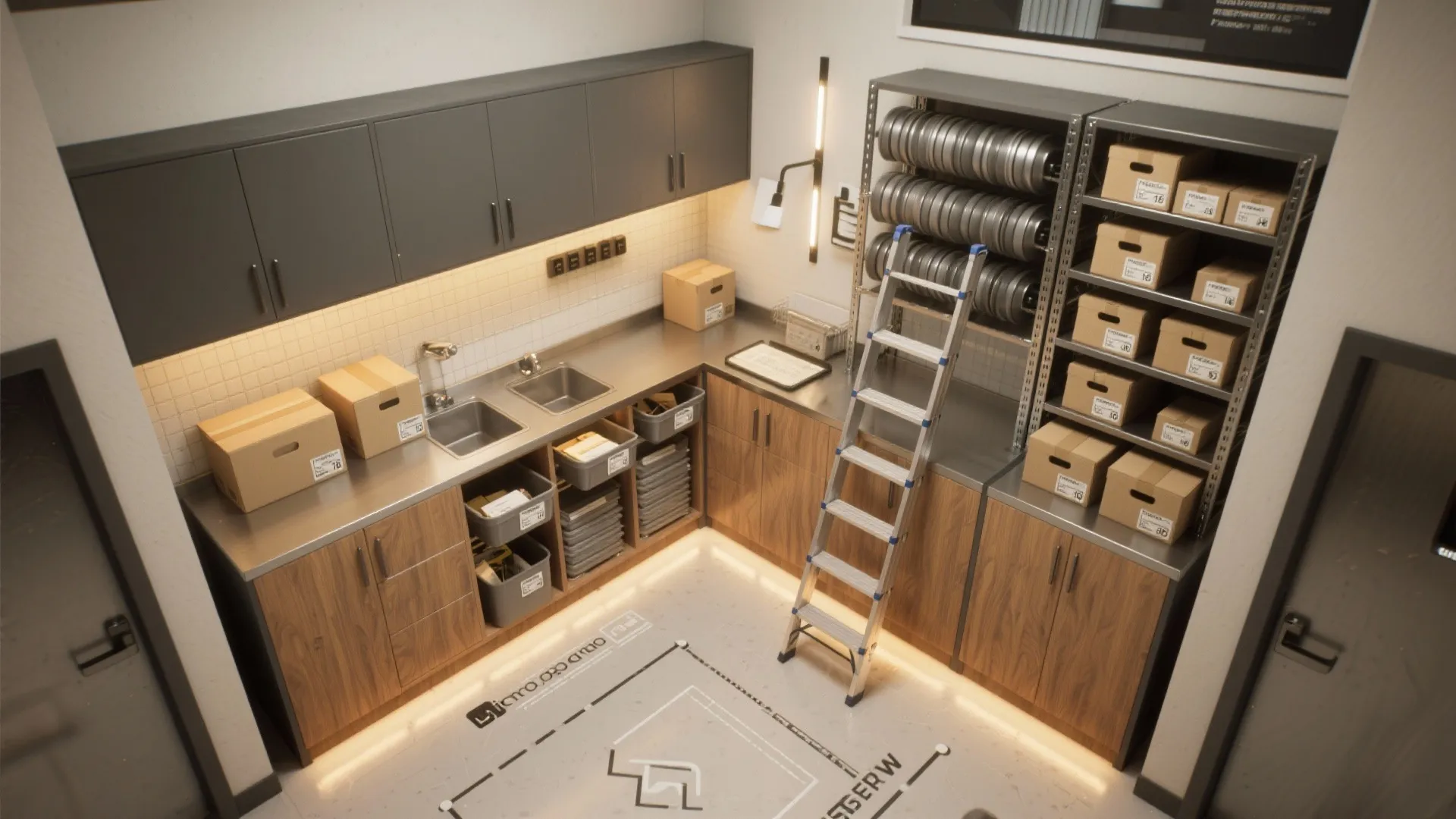 5. Micro-Backroom: Smart storage beats square footage