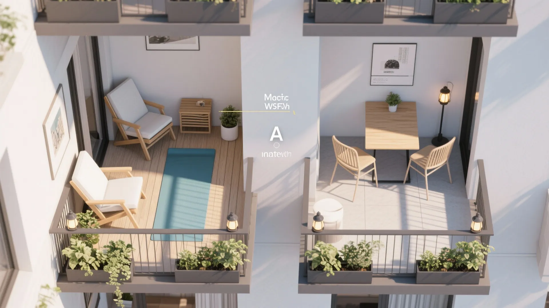 Foldable Balcony Sets for Micro Balconies