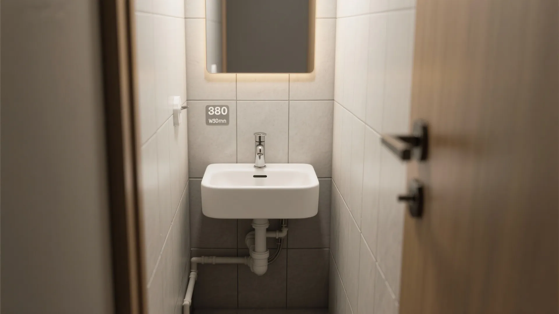 5) Compact spouts and mini basins for micro bathrooms