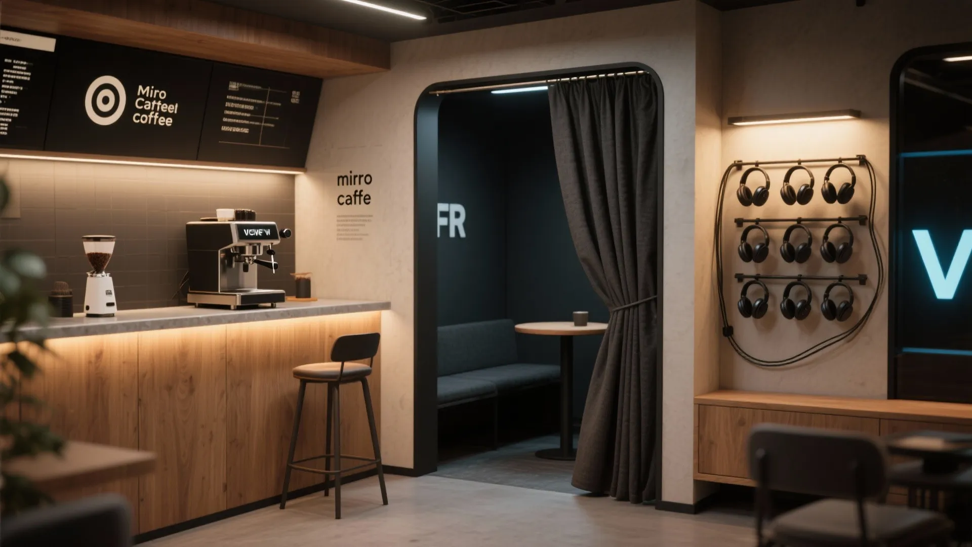 5. Micro café + VR corner