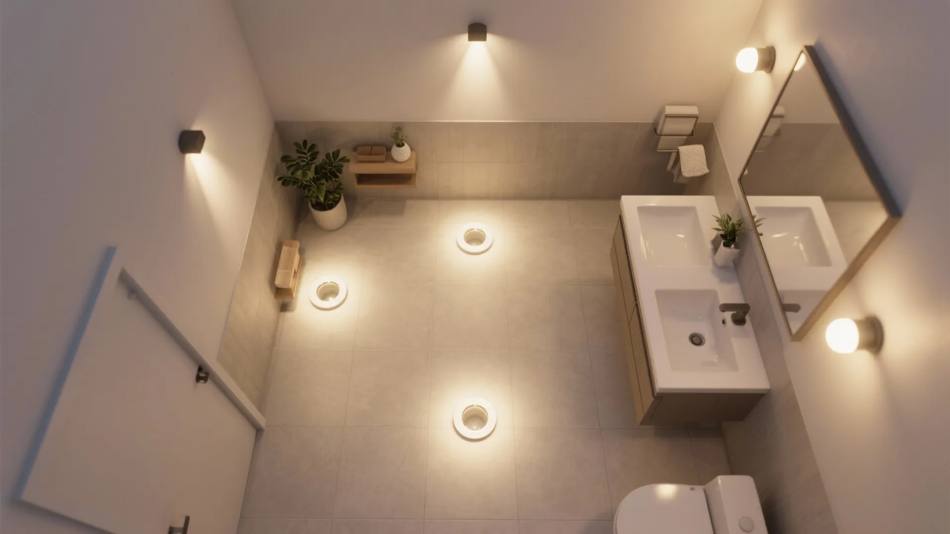 Micro Recessed Downlights on Dimmers