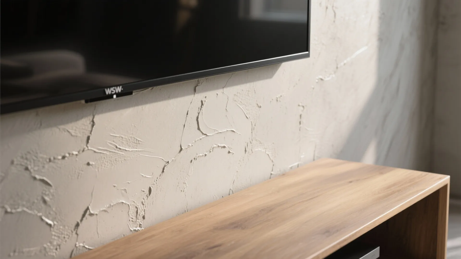 Minimal cement finish with soft sheen