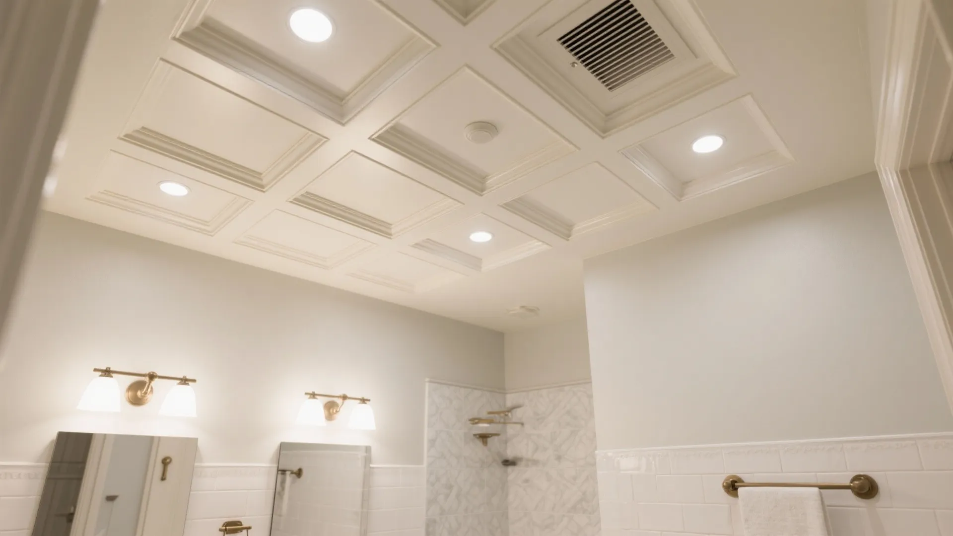 Micro-Coffered POP Ceiling With Moisture-Smart Finishes