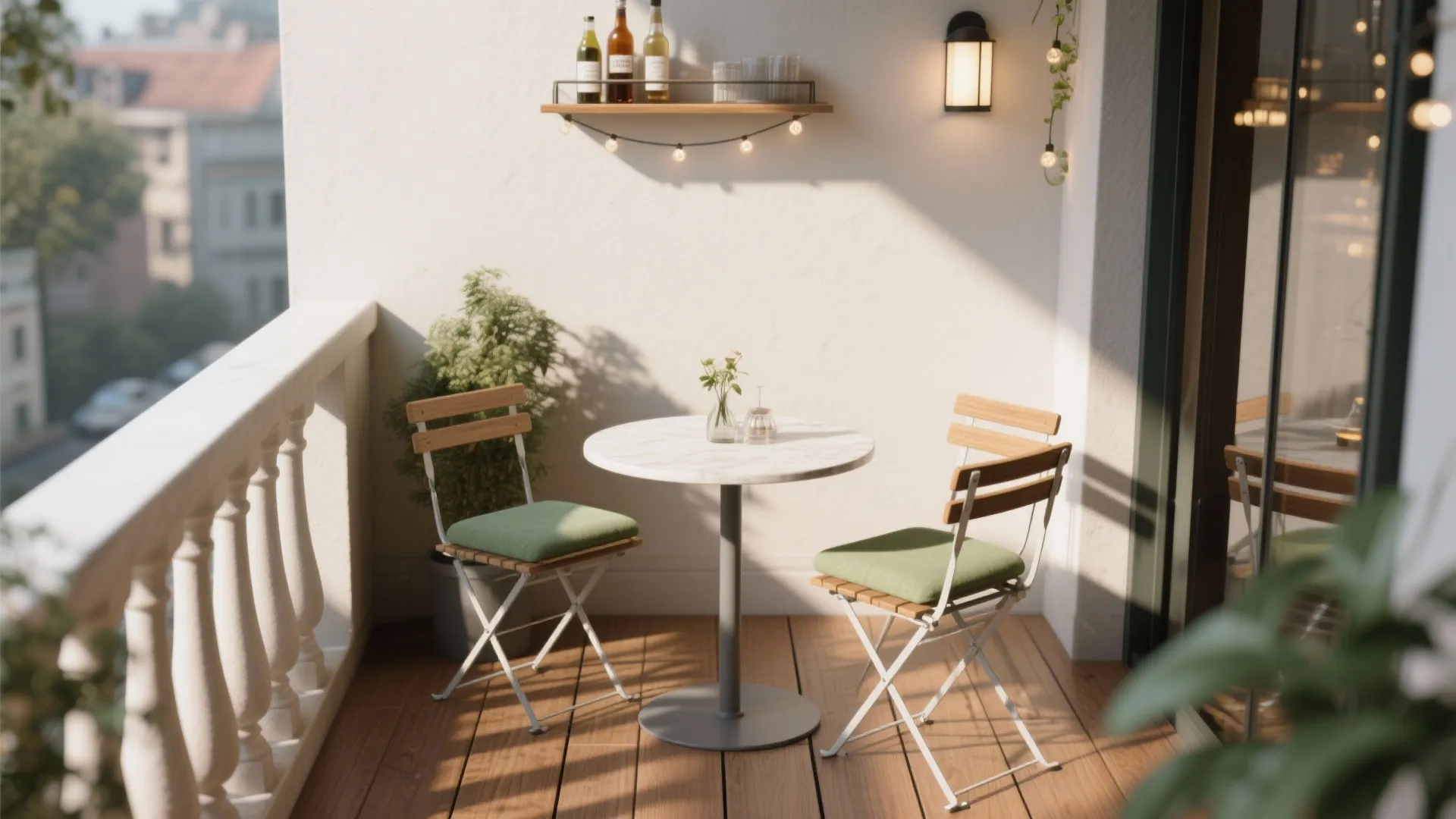 All-weather micro dining nook