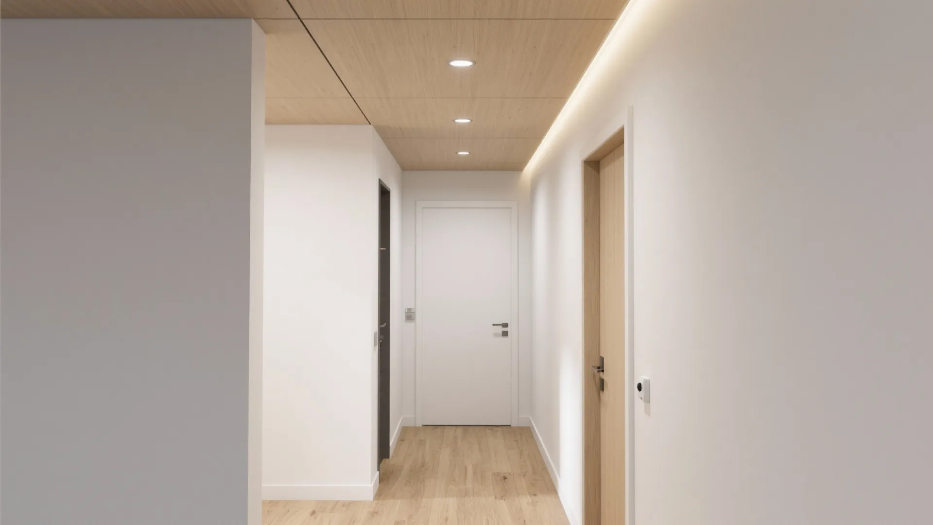 4) Micro-Dropped Panel with Integrated Downlights