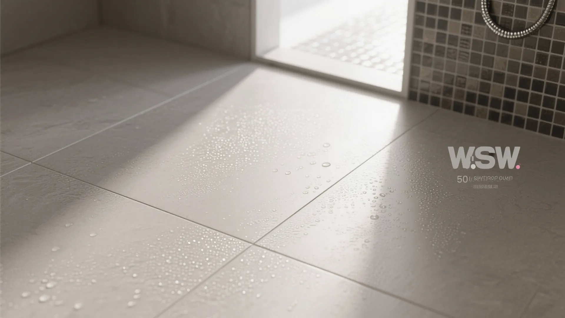 Micro-etched large-format tiles with smart contrast zoning