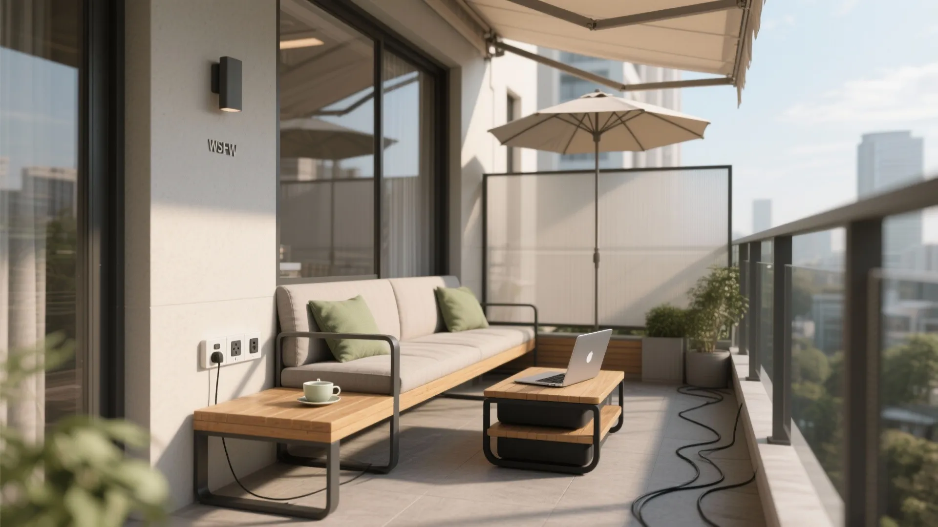 5) Micro-flex: tea nook by day, laptop spot by night