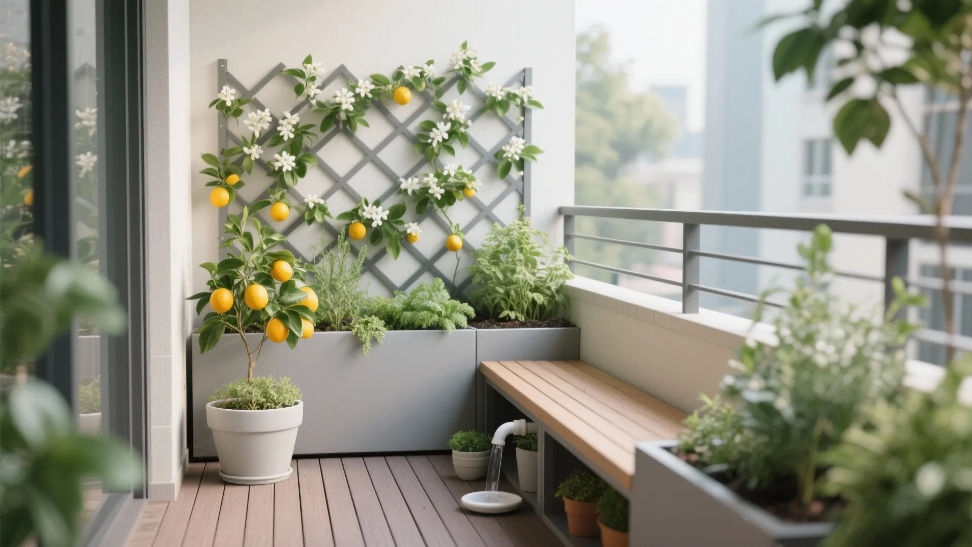 Green Balcony Micro-Garden