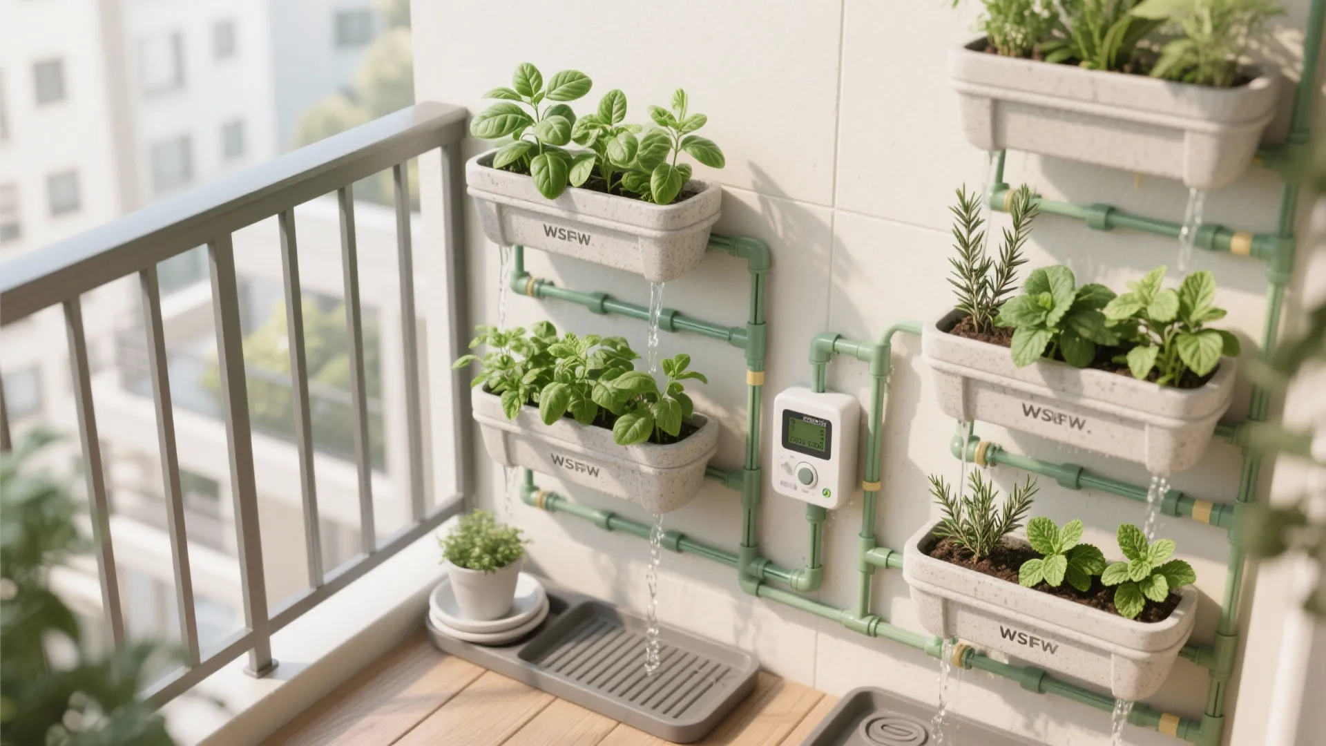 Micro garden with smart planting