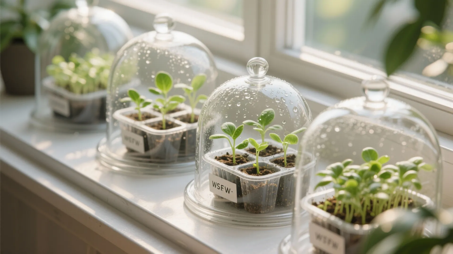 4. Windowsill micro-greenhouse