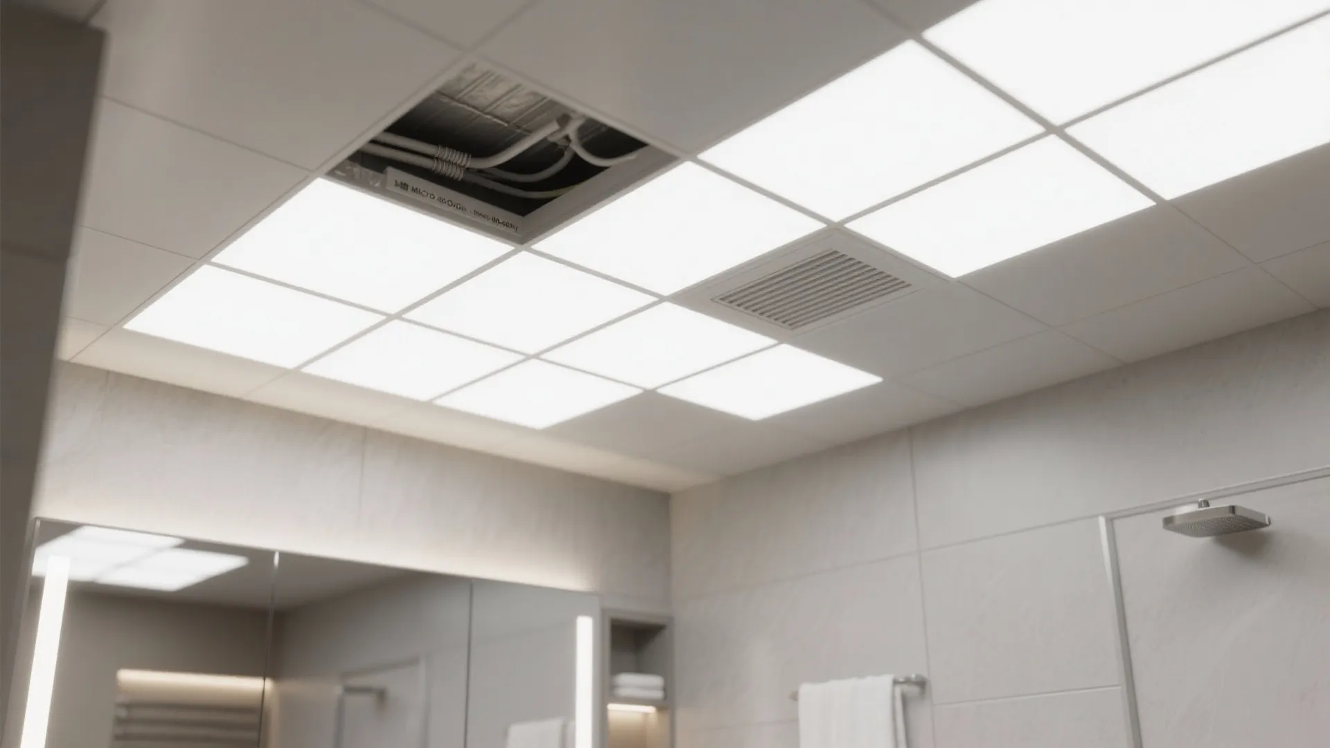 Micro-Grid LED Panels with Vent Integration
