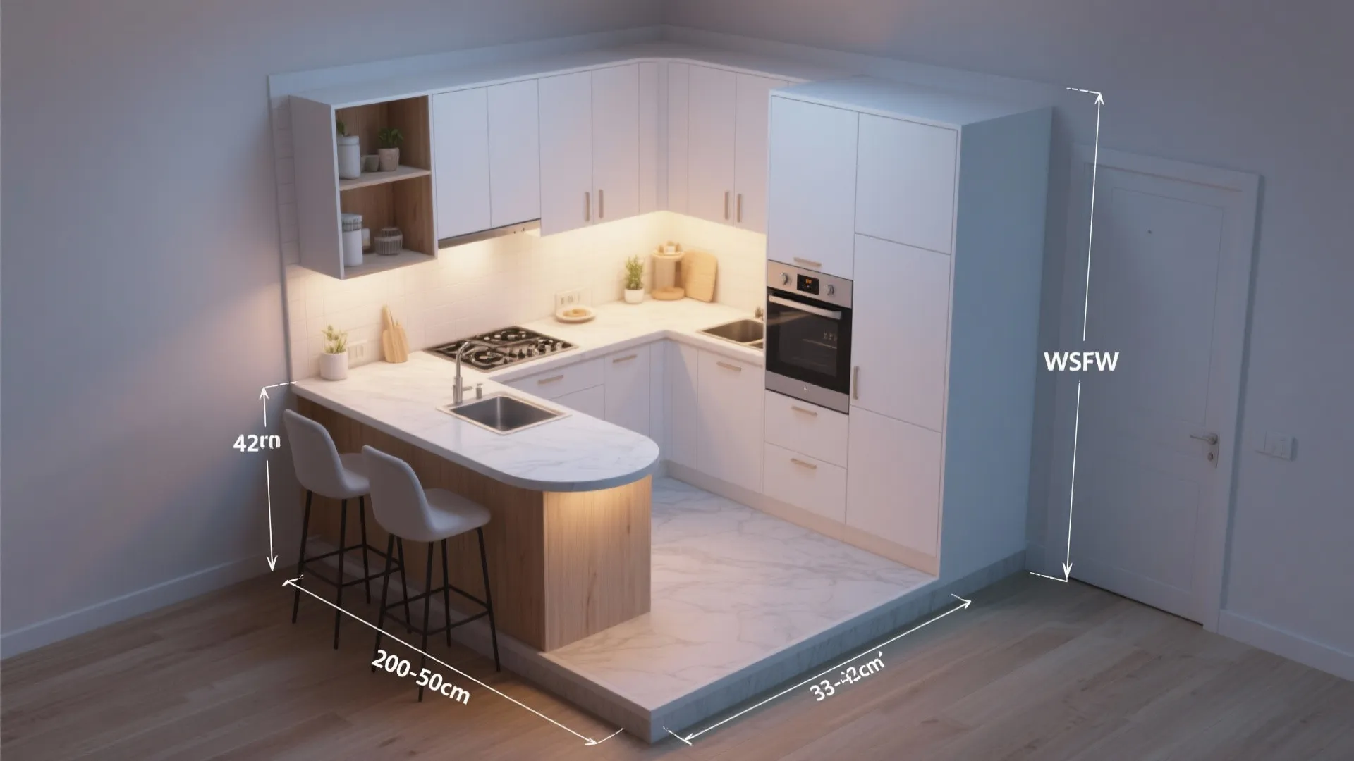 Micro-Island or Peninsula for Dual Duty