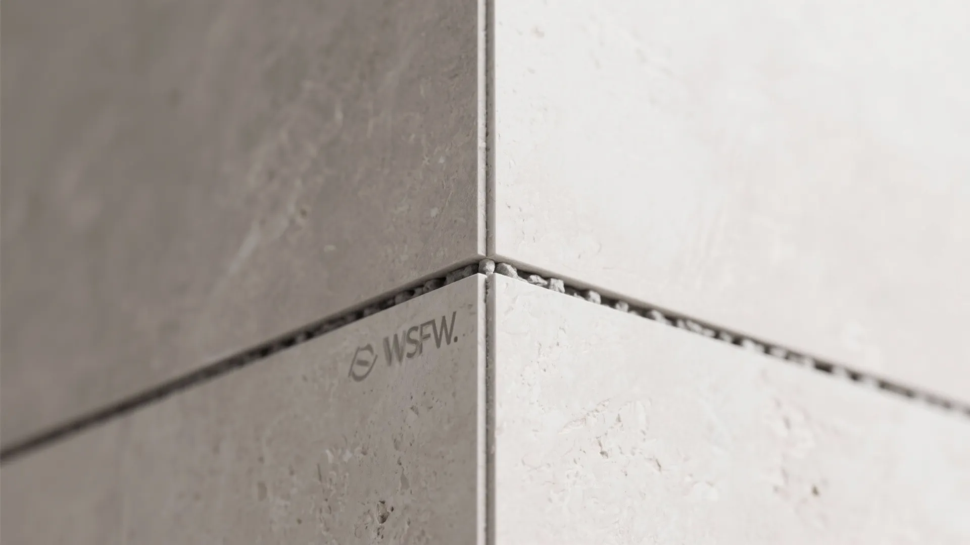 5) Large-format panels with micro-joint grout