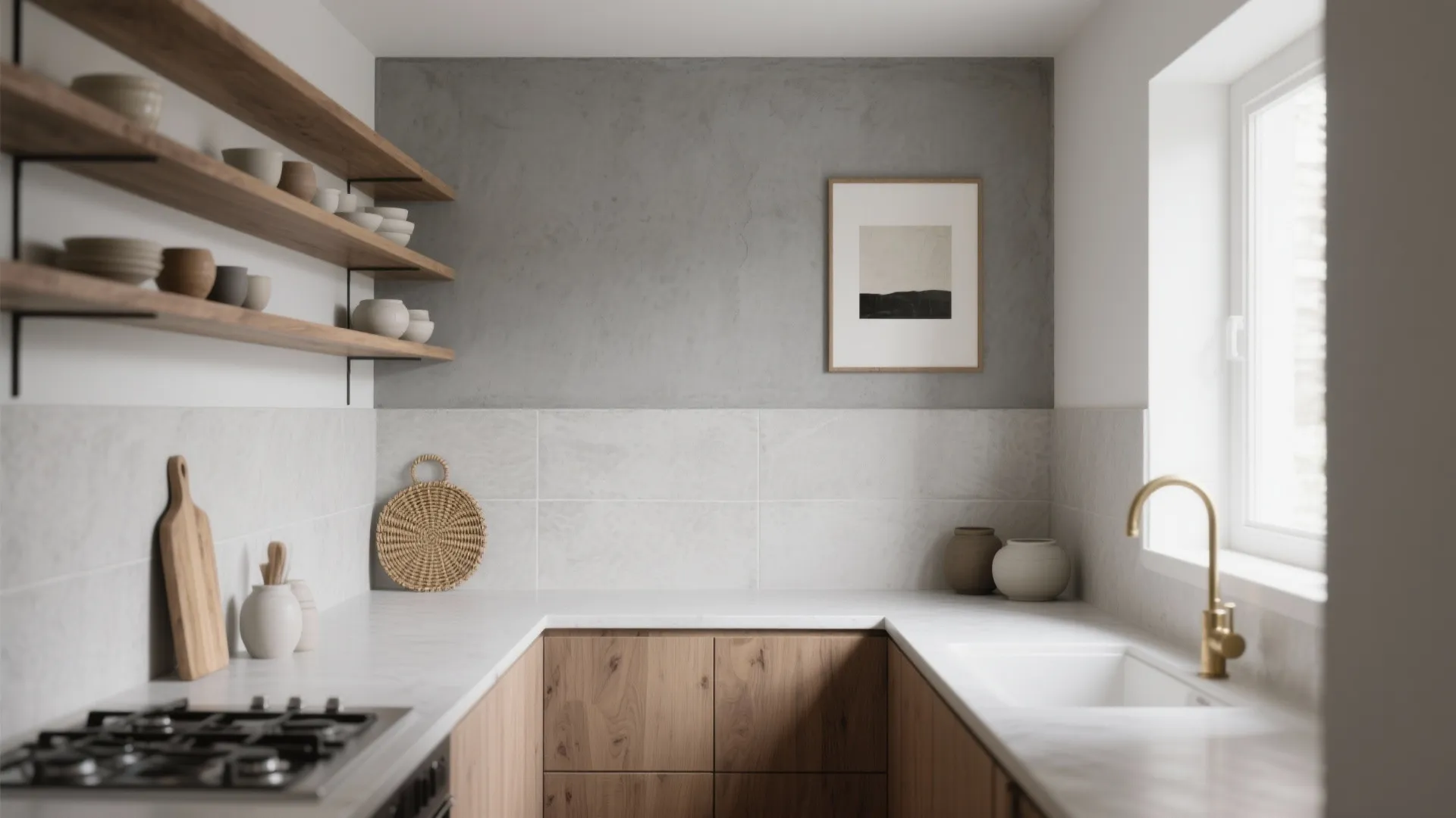 Microcement Grey for Seamless, Space-Stretching Surfaces