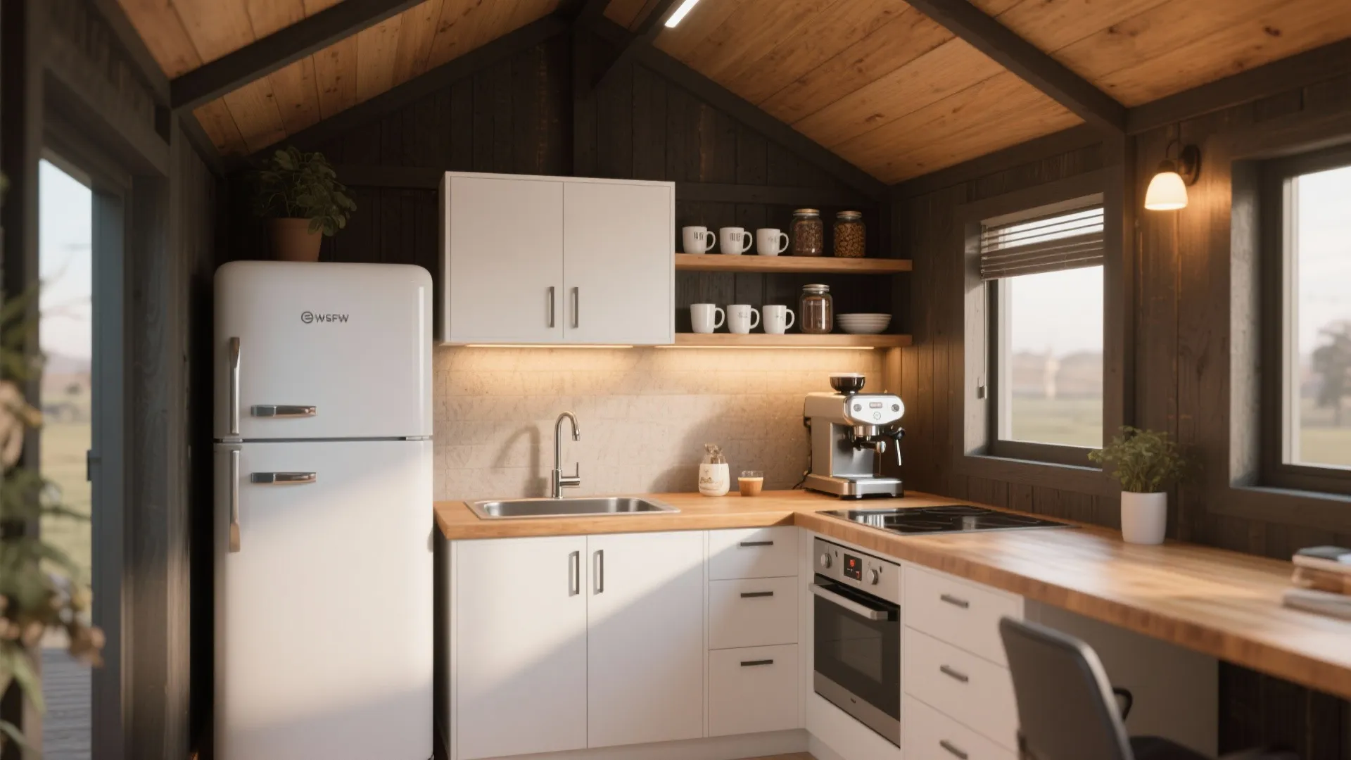 5. Micro-Kitchenette & Coffee Nook