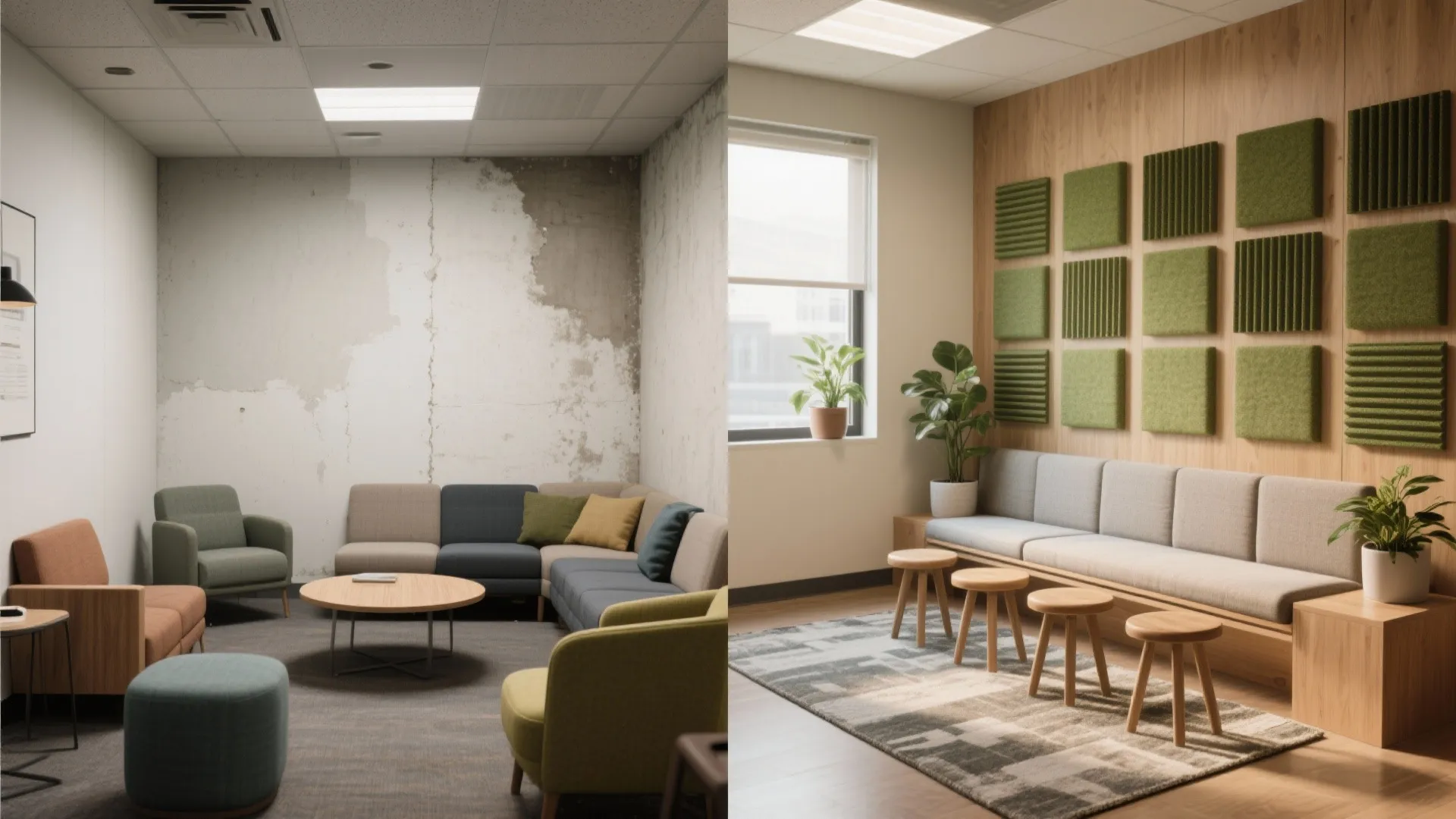 5. Micro-lounge with acoustic solutions